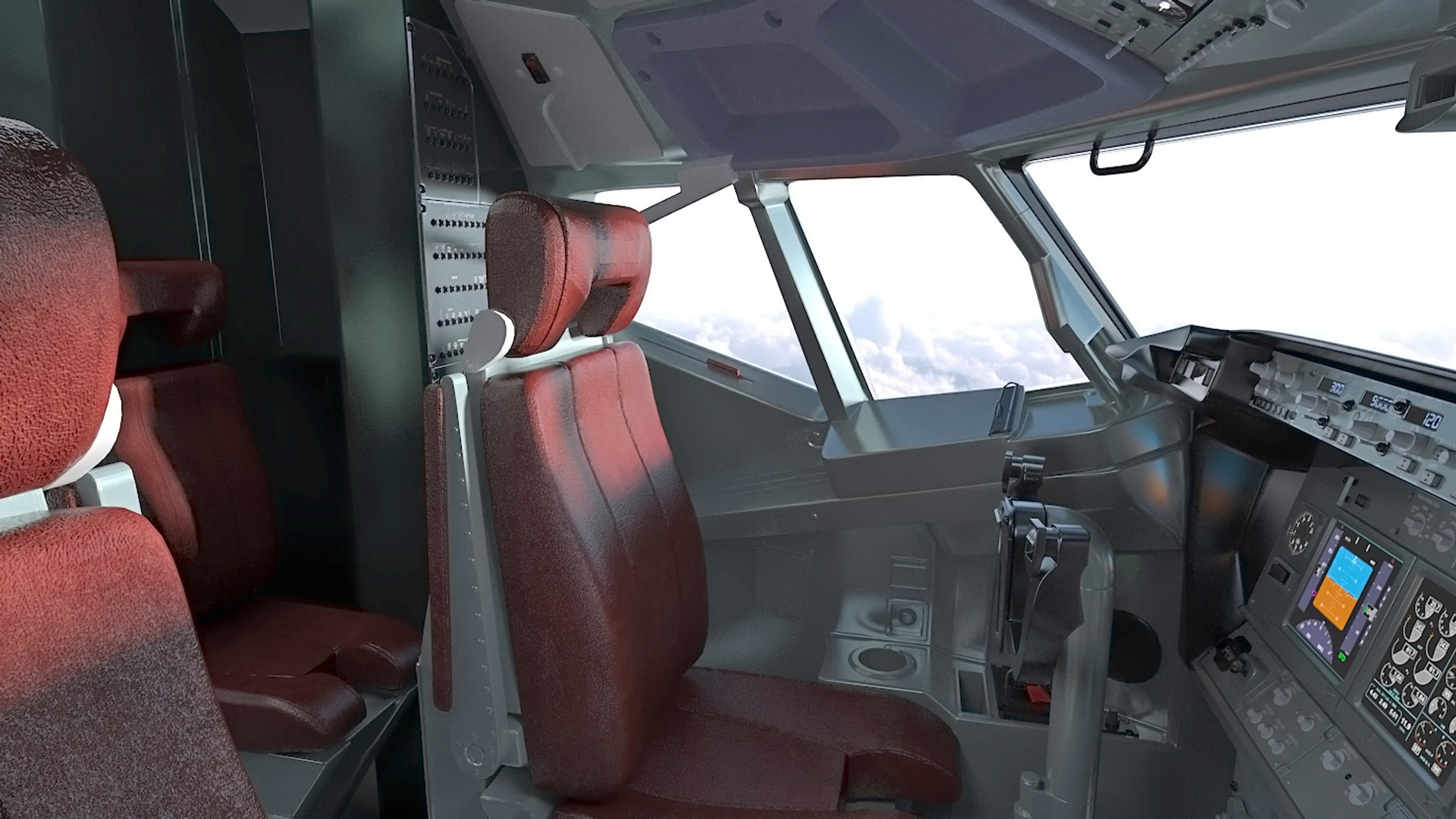 3D American Airlines Boeing 737-600 with Interior Rigged model