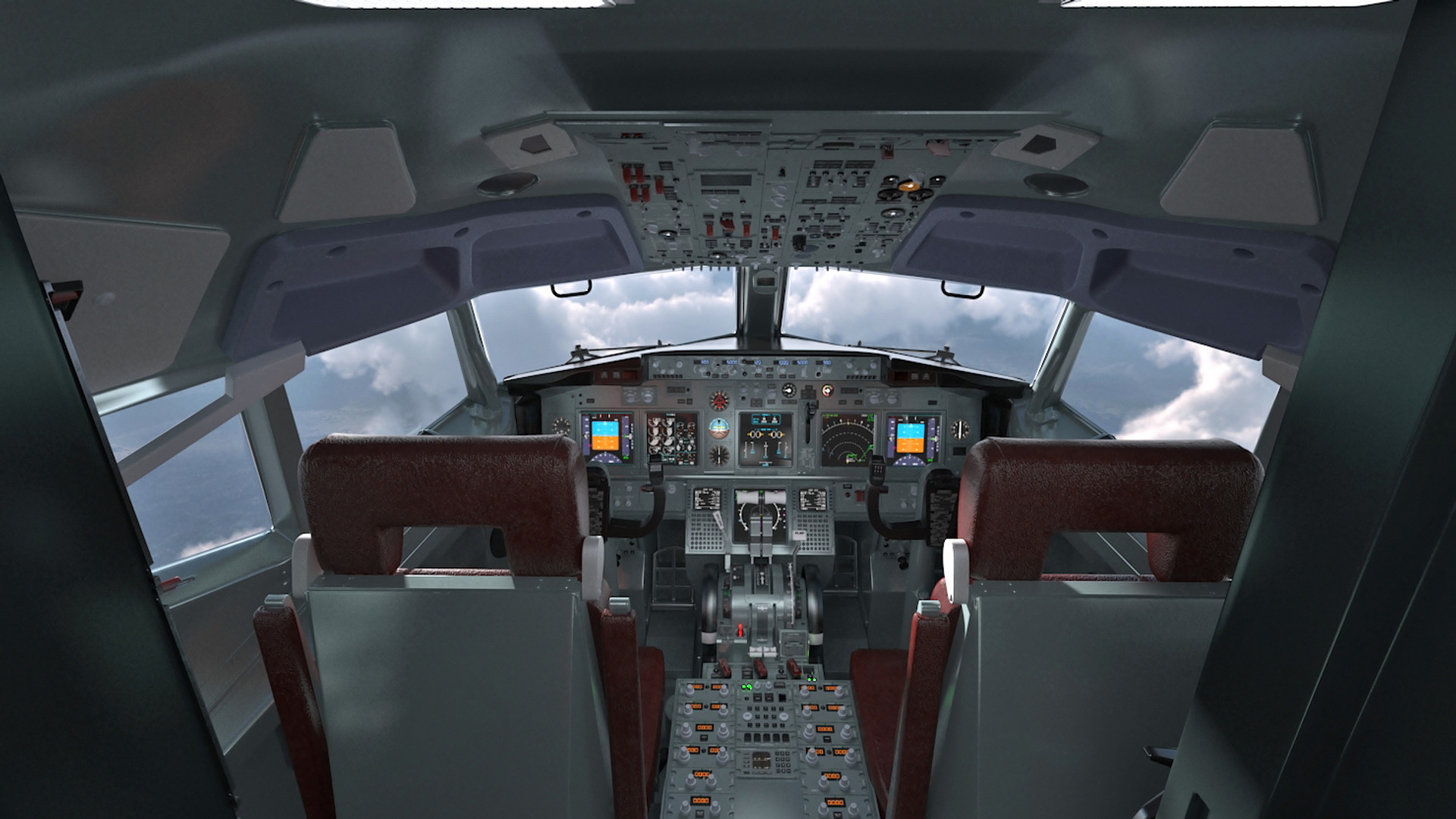 3D American Airlines Boeing 737-600 with Interior Rigged model