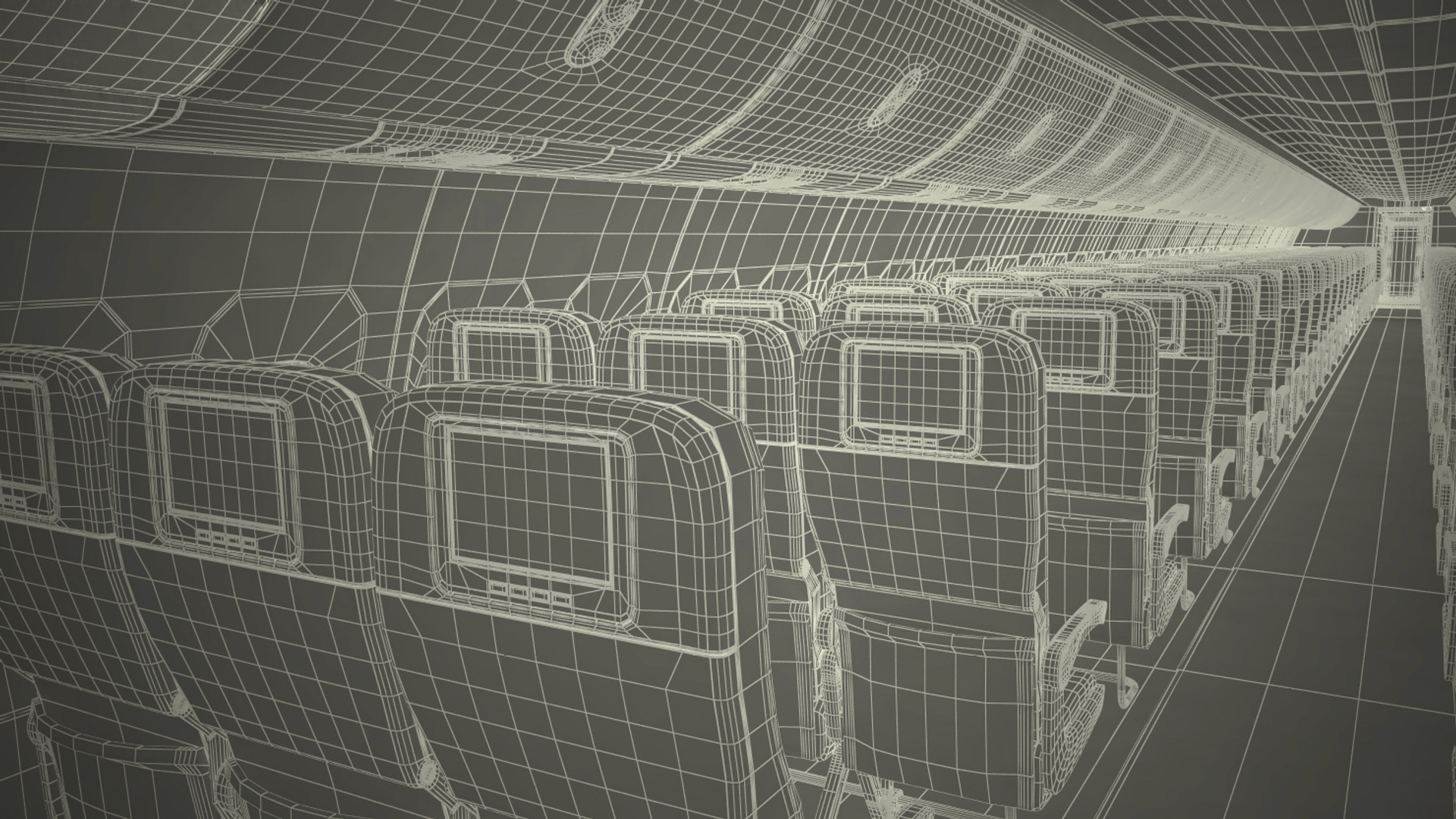 3D American Airlines Boeing 737-600 with Interior Rigged model