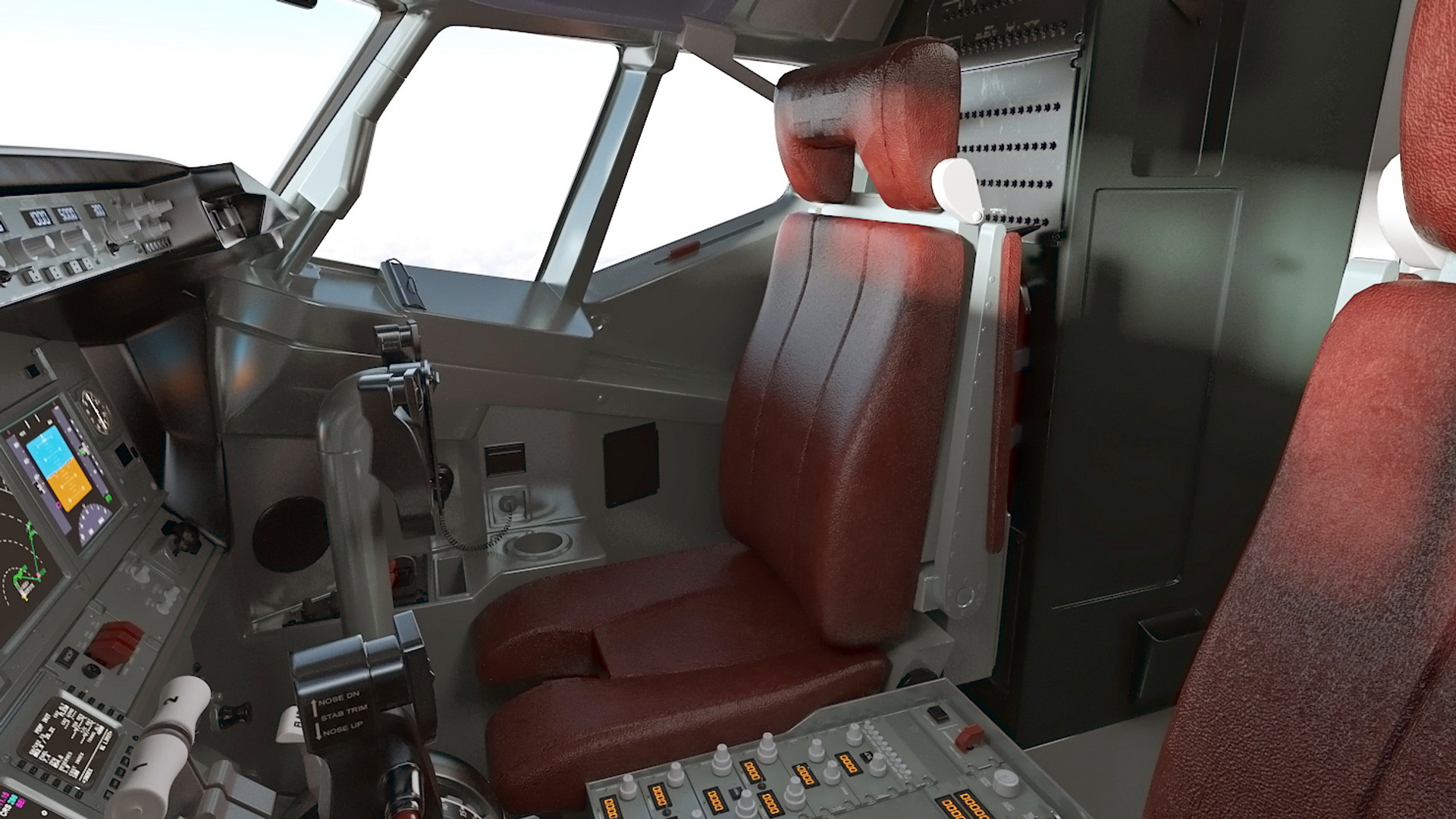 3D American Airlines Boeing 737-600 with Interior Rigged model