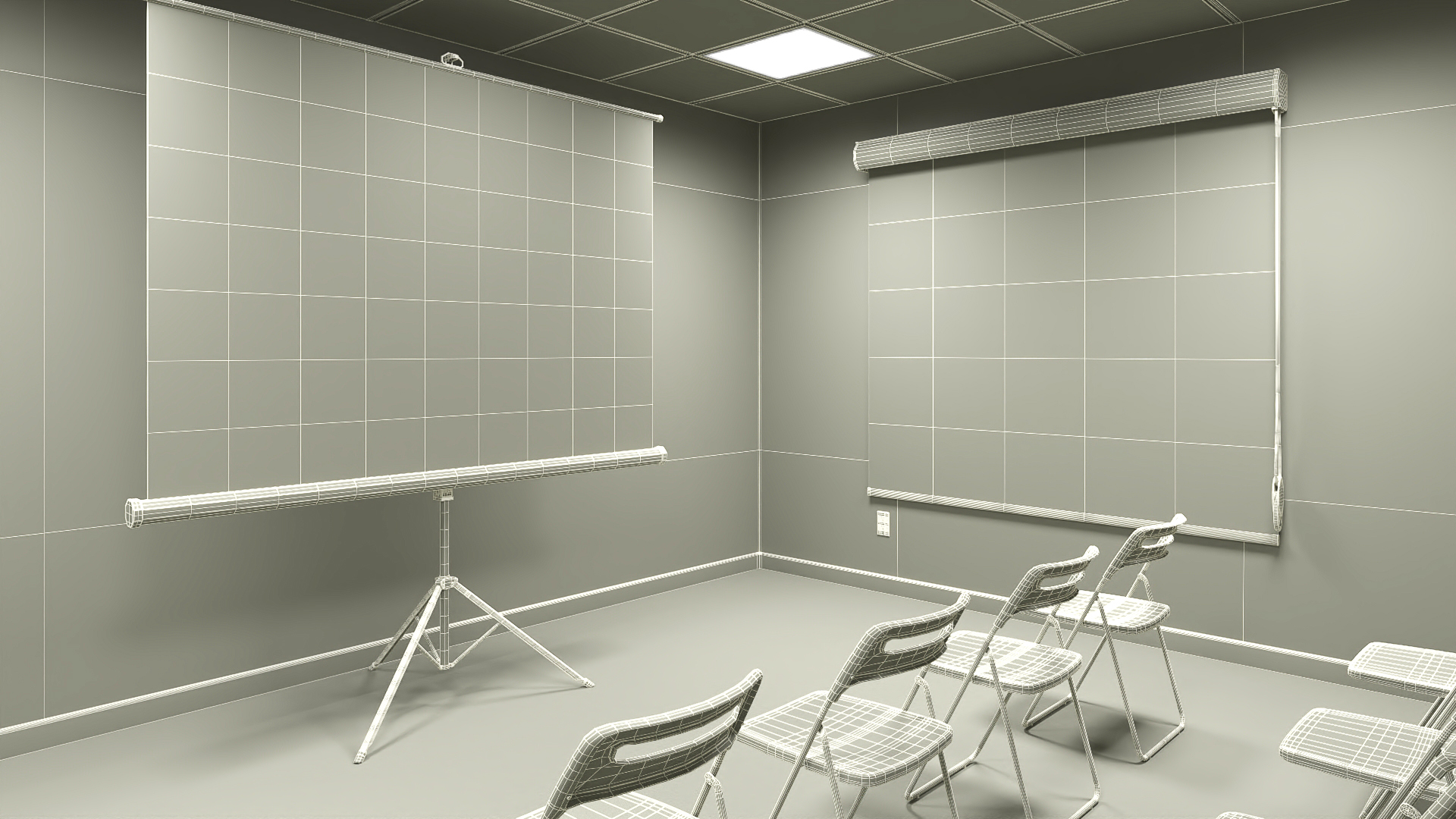 3D Modern Conference Room Interior