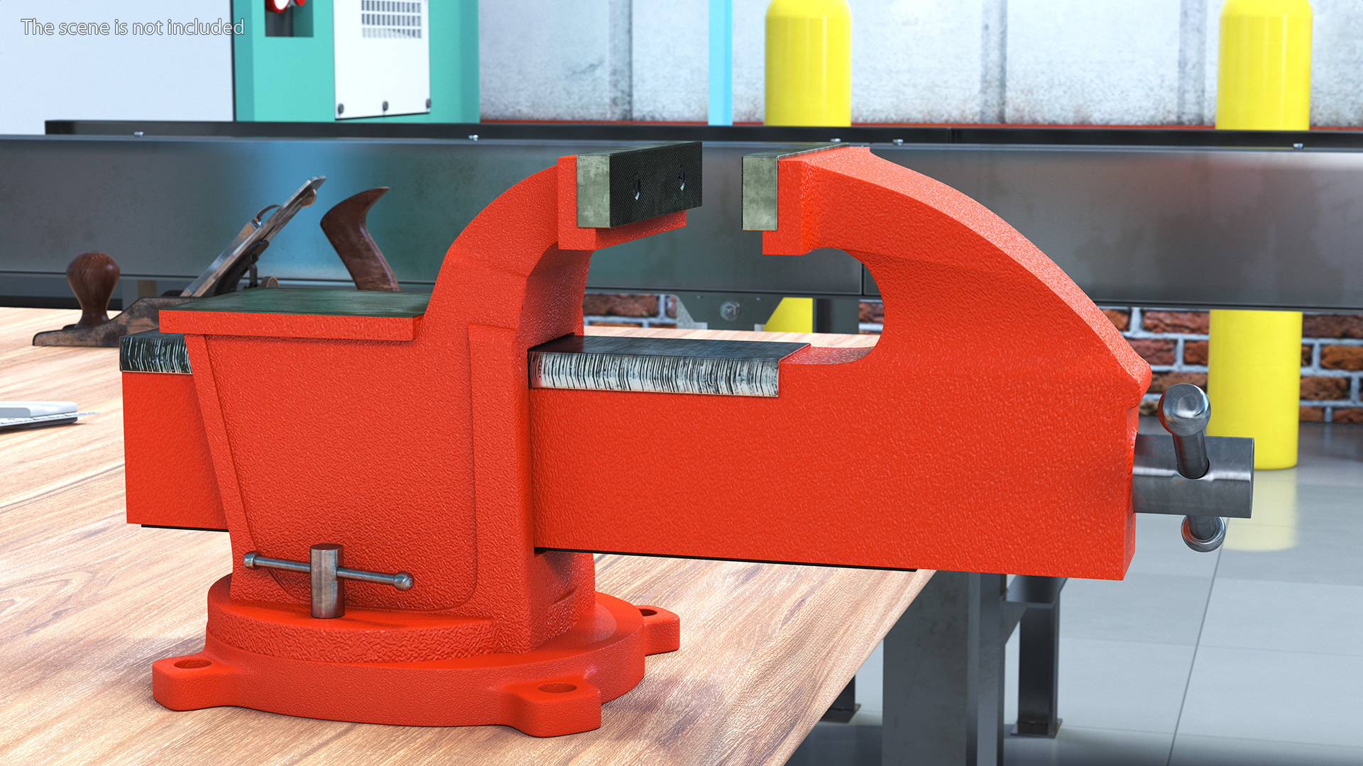 Bench Vise with Swivel Base 3D