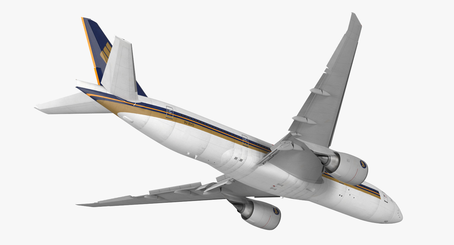 3D model Boeing 777 200LR Singapore Airlines