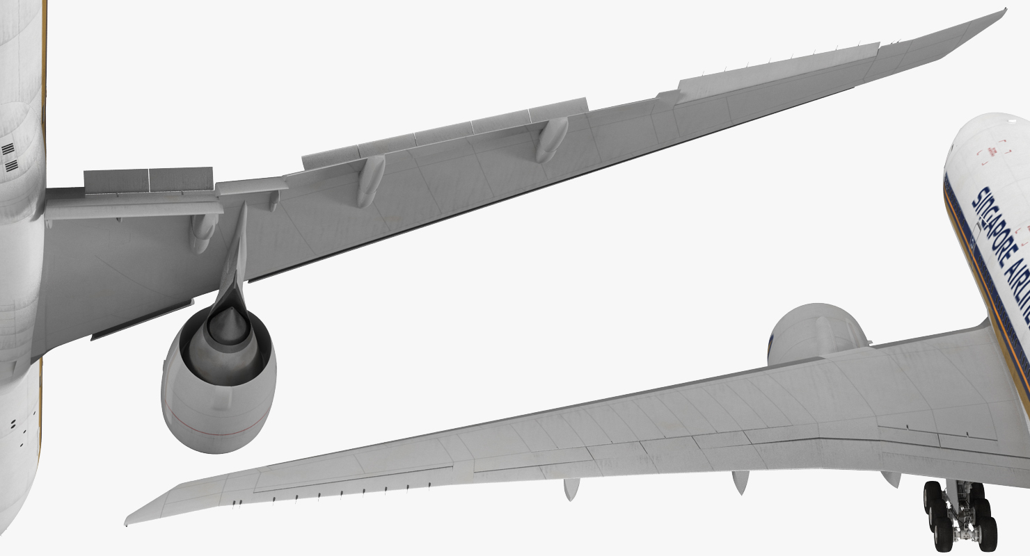 3D model Boeing 777 200LR Singapore Airlines