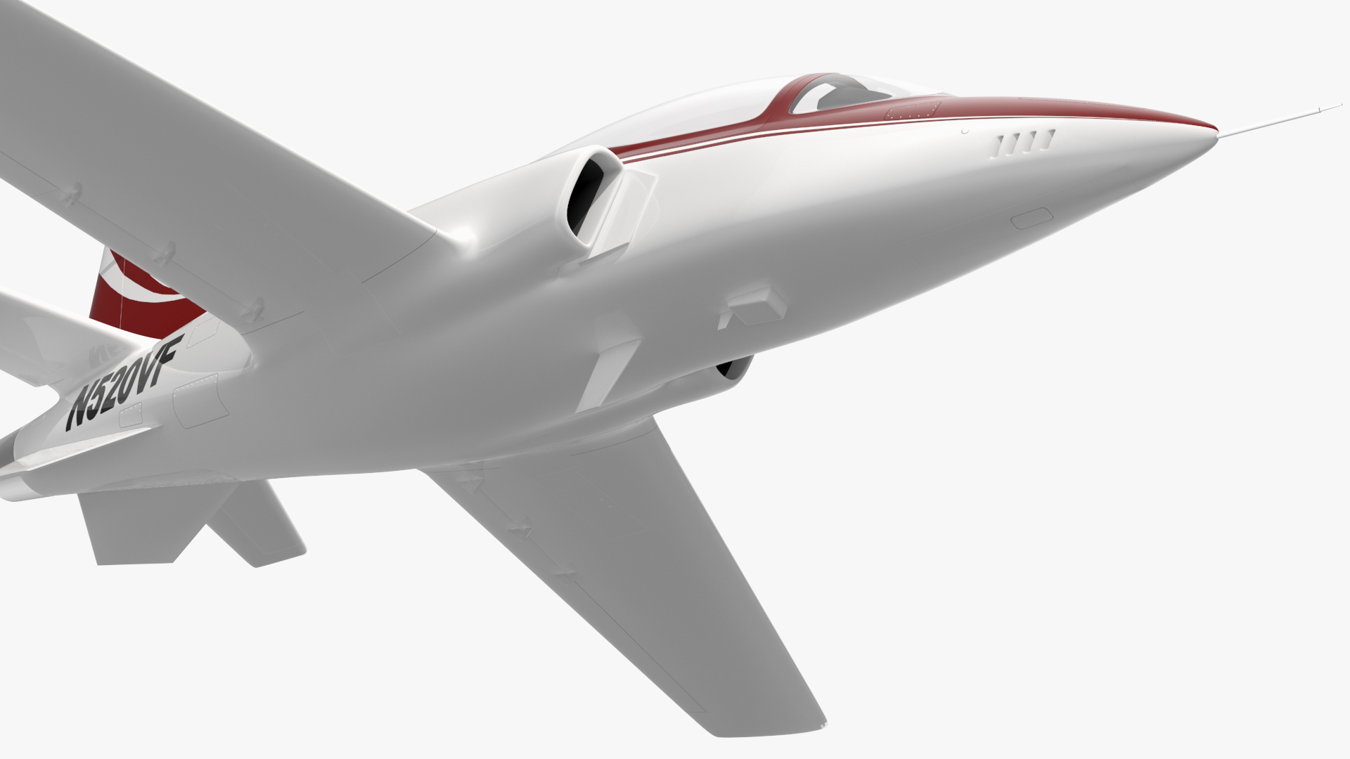 3D Private Jet Aircraft ViperJet Rigged