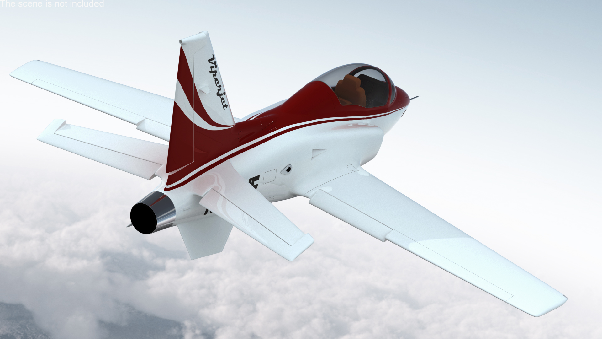 3D Private Jet Aircraft ViperJet Rigged