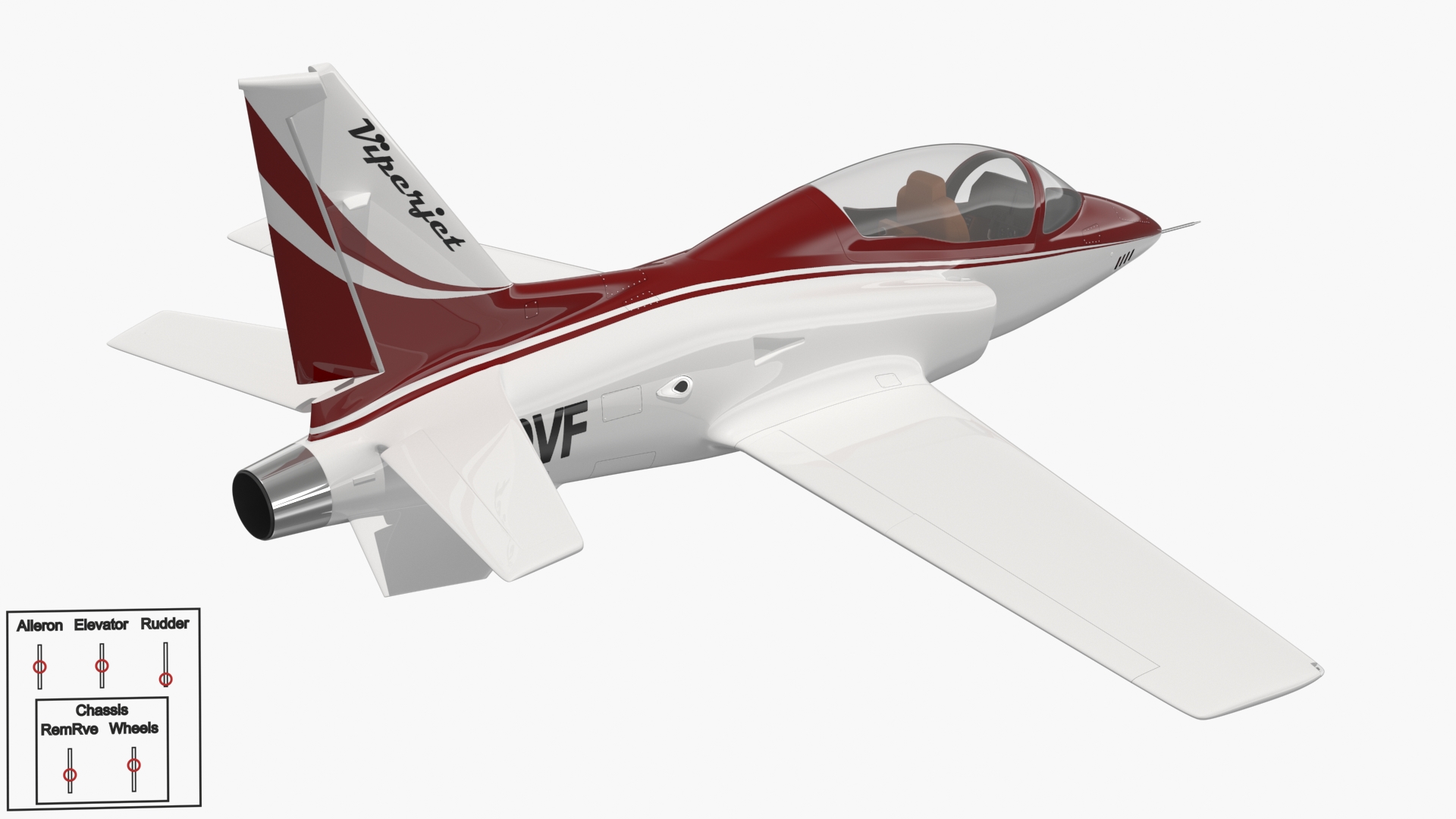 3D Private Jet Aircraft ViperJet Rigged