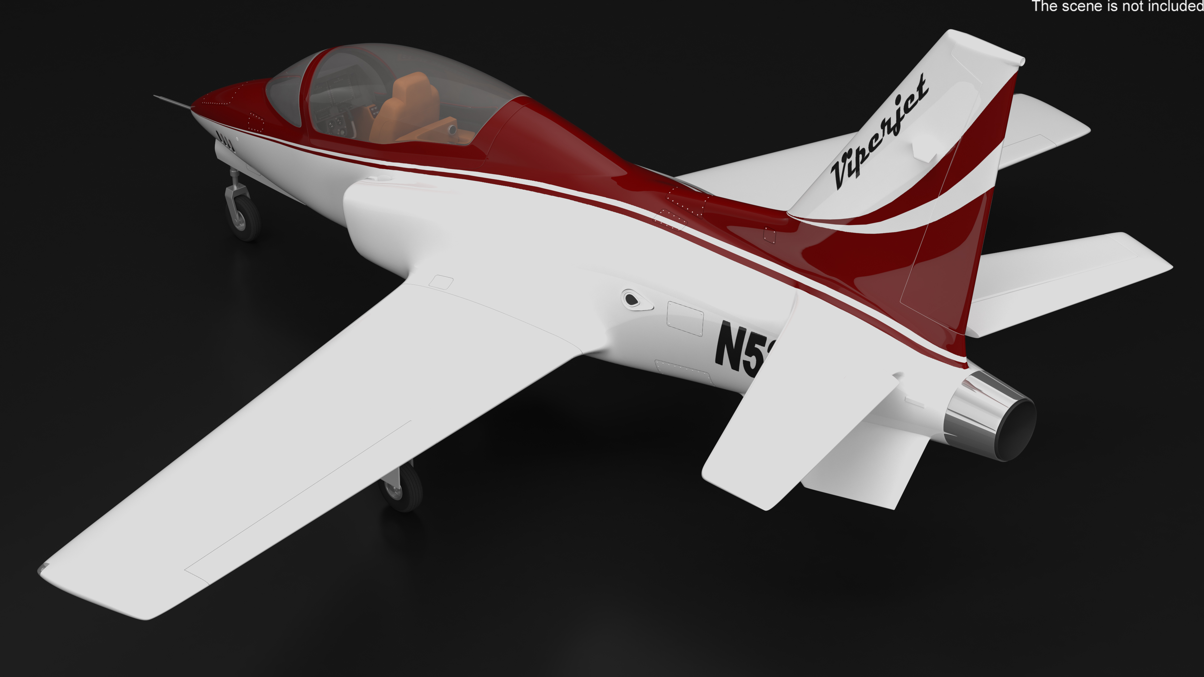 3D Private Jet Aircraft ViperJet Rigged