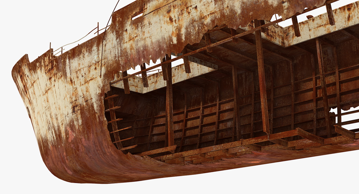 3D Rusty Ship Wreck