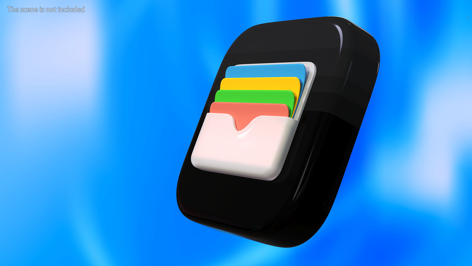 iPhone iOS Wallet Icon 3D