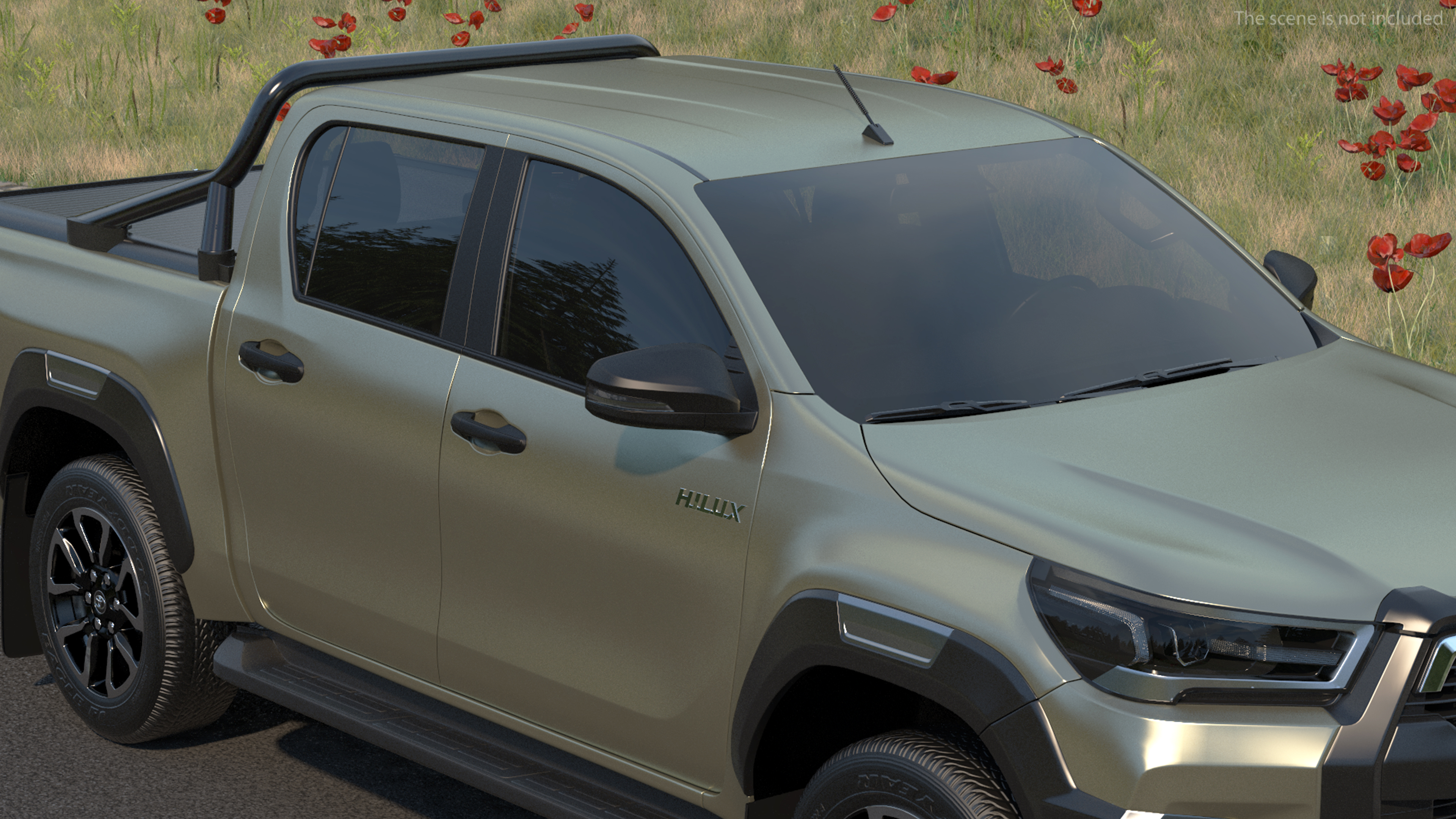 Toyota Hilux 2022 Rigged 3D model