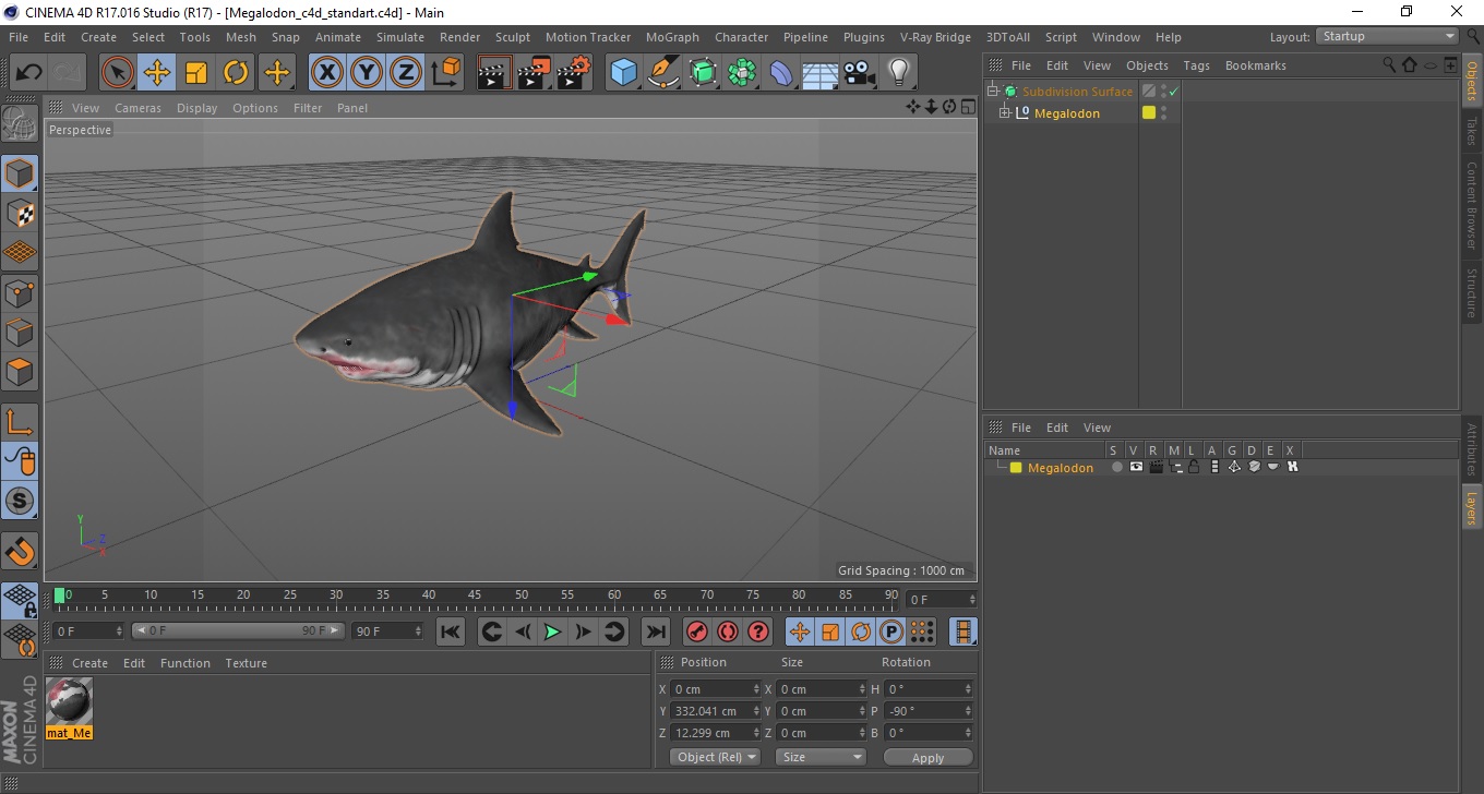 Megalodon 3D model