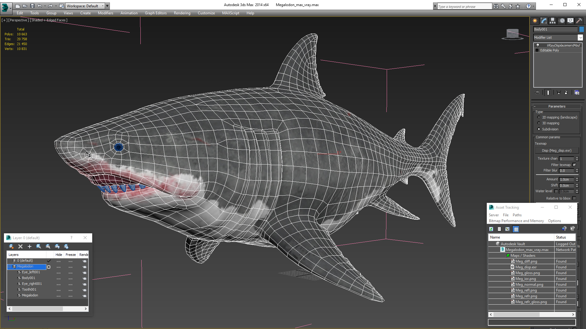 Megalodon 3D model