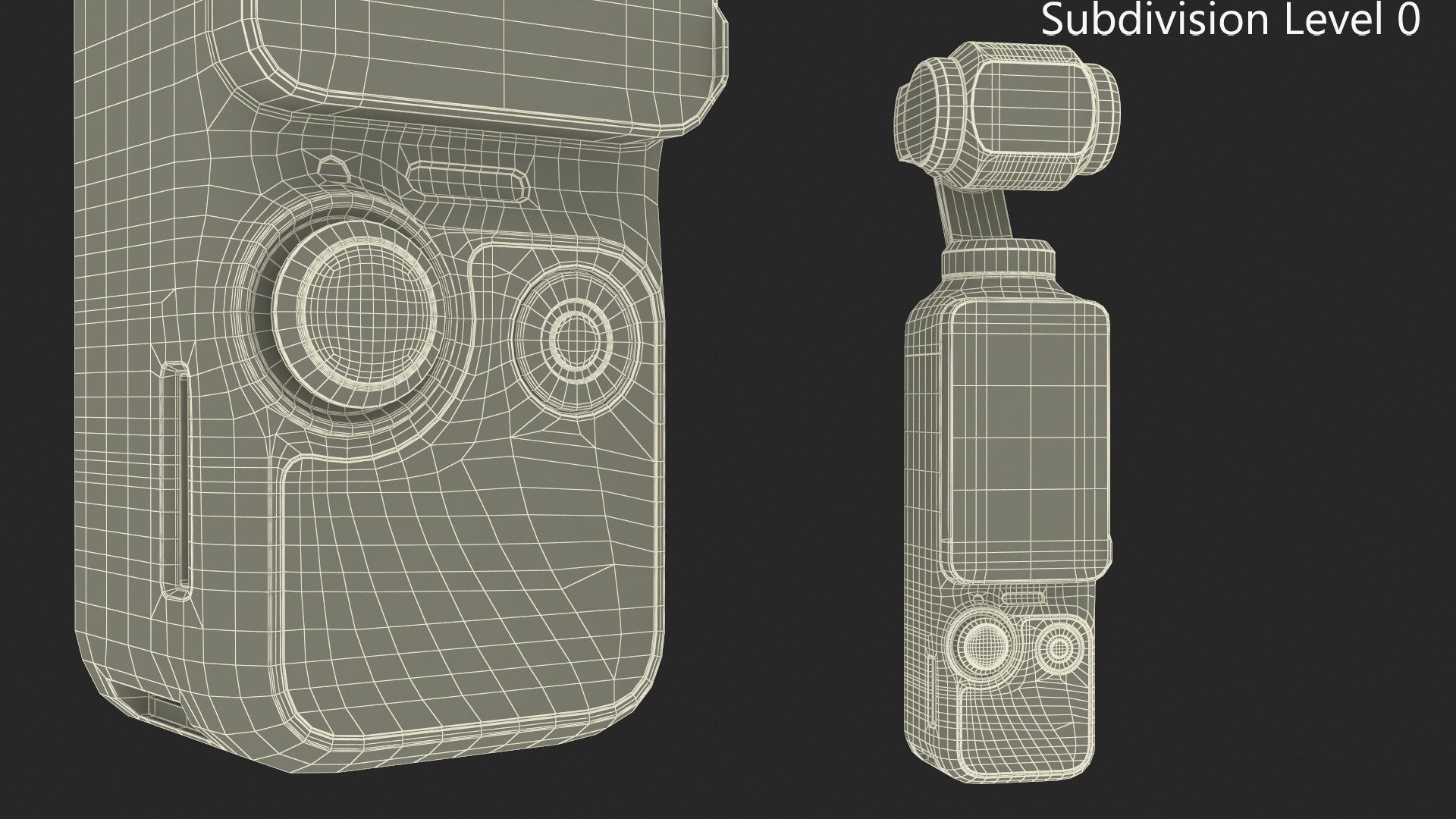 3D Portable Gimbal Camera OFF Rigged model