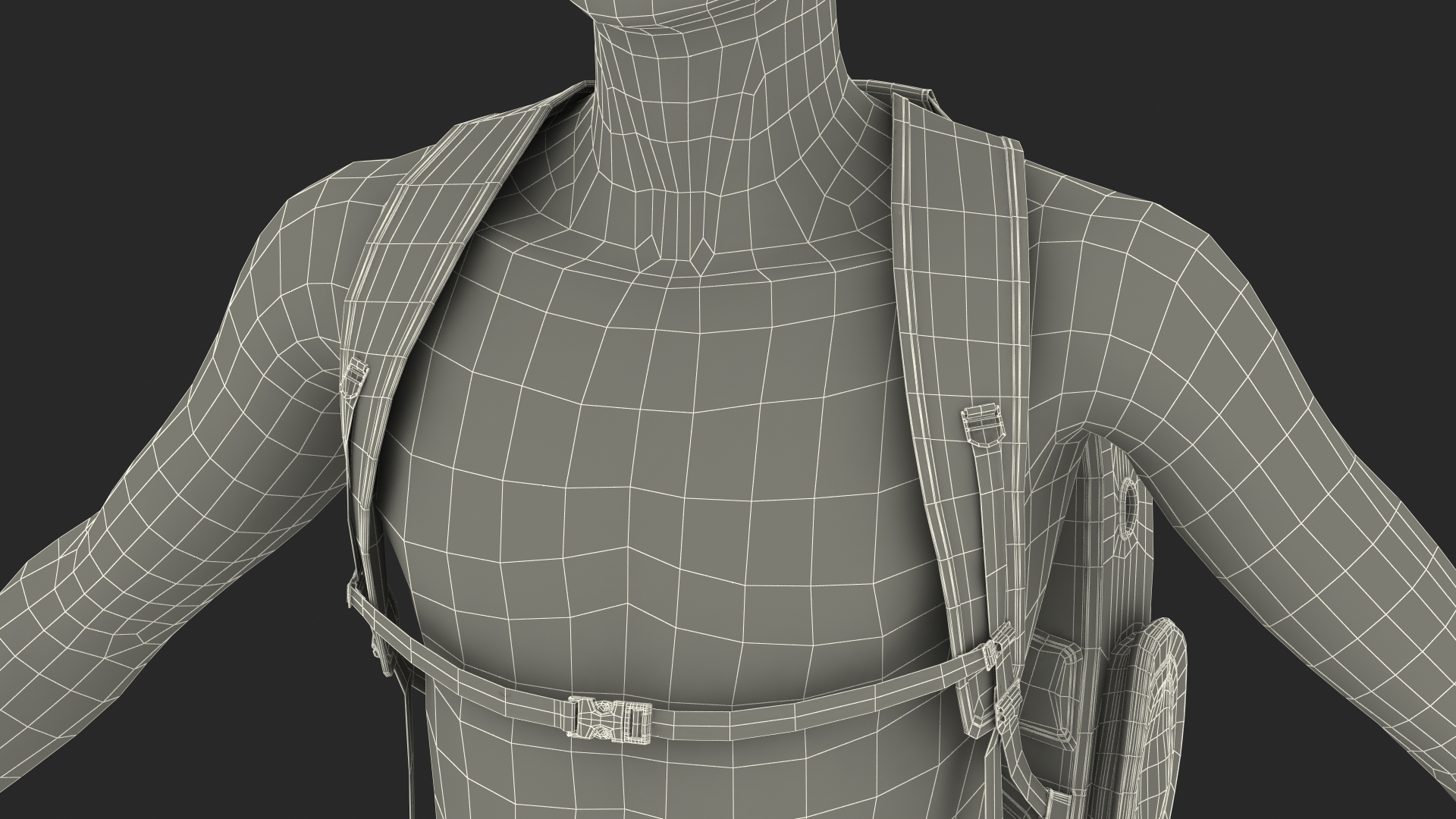 Pet Carrier Dressed Mannequin 3D model