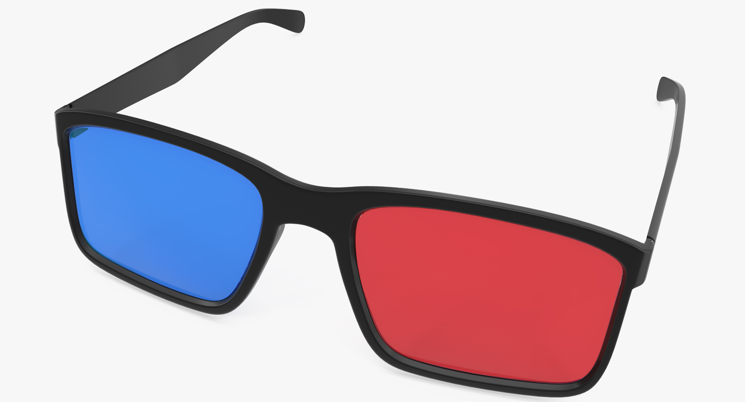 3D Glasses Anaglyph Passive Cyan and Magenta 3D model