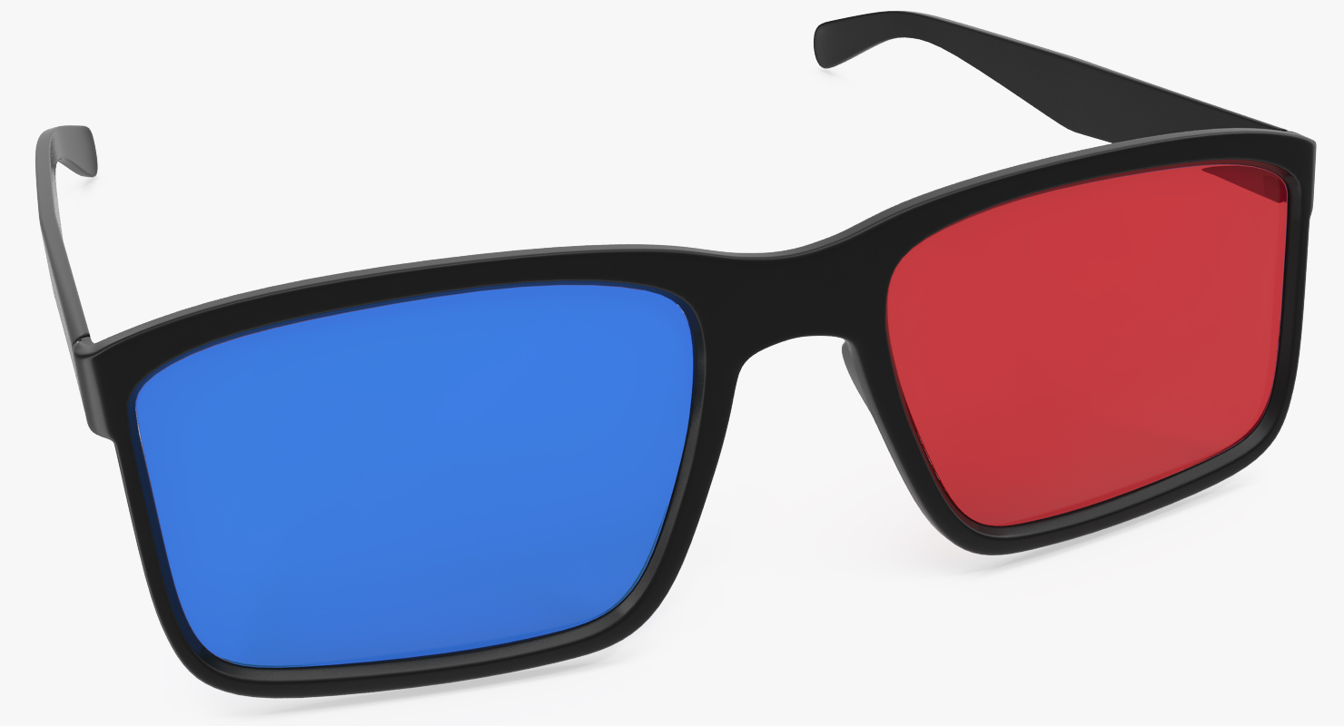 3D Glasses Anaglyph Passive Cyan and Magenta 3D model