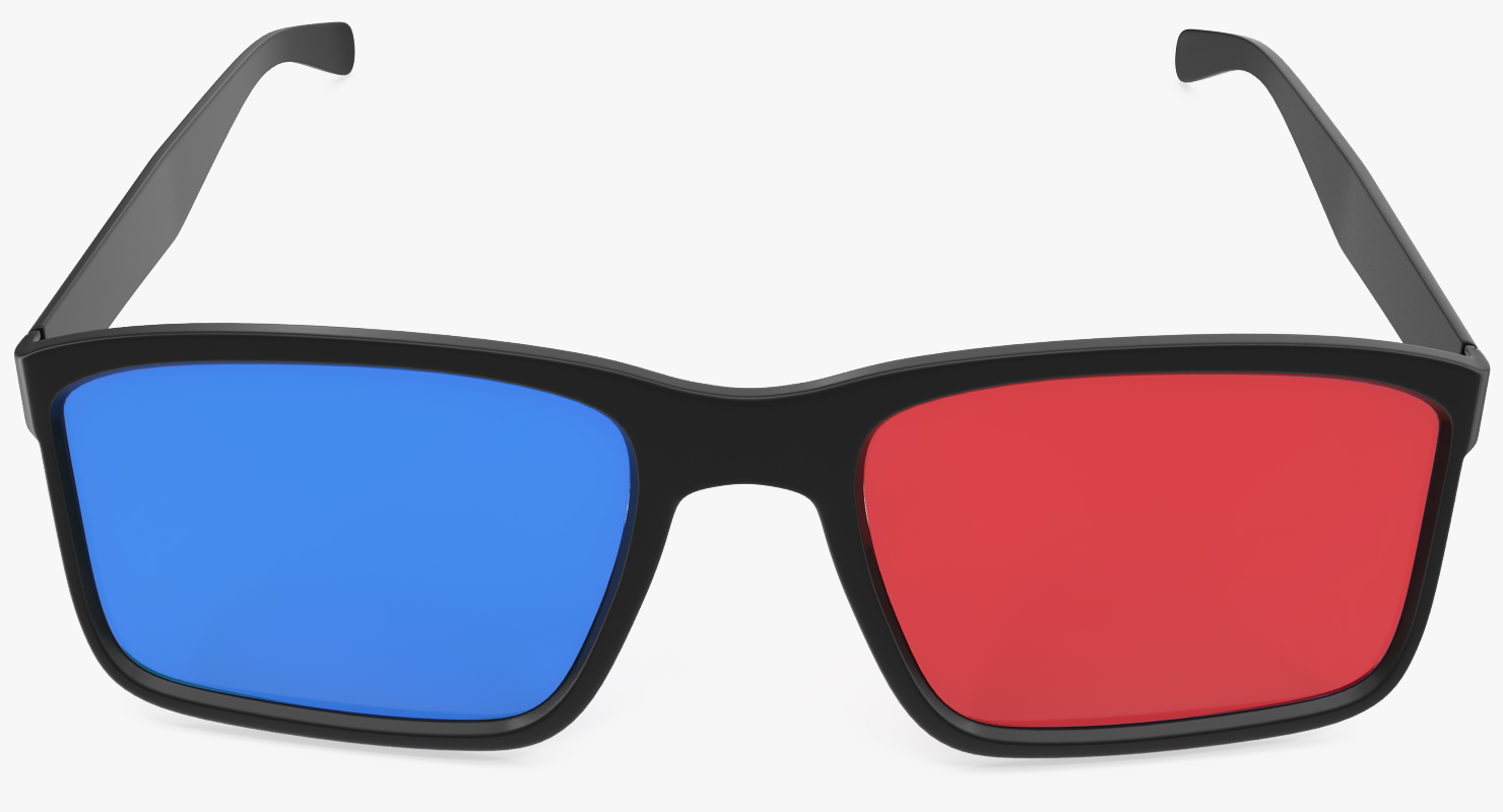 3D Glasses Anaglyph Passive Cyan and Magenta 3D model