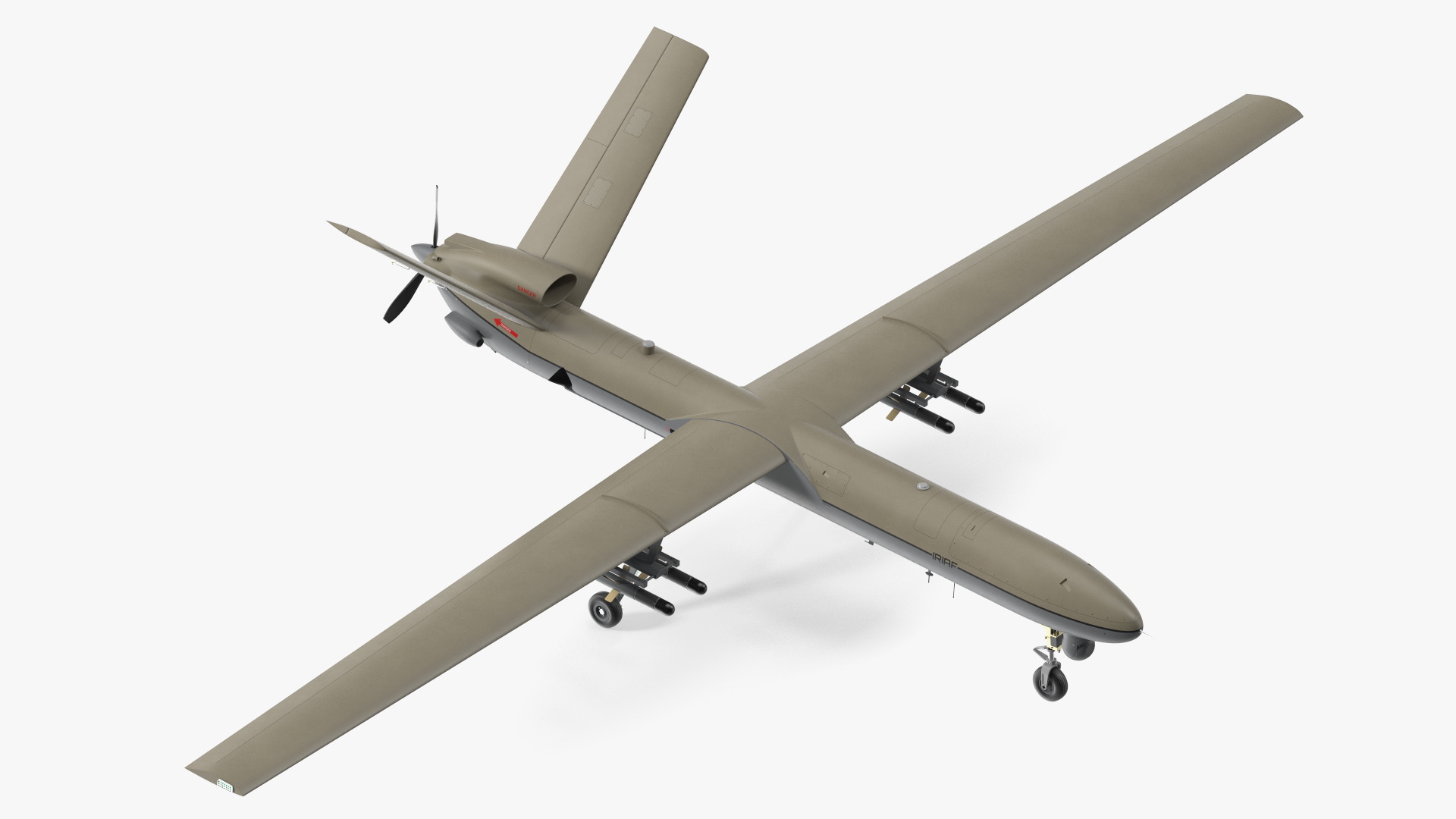 Unmanned Aerial Vehicle Shahed 129 Iran 3D model