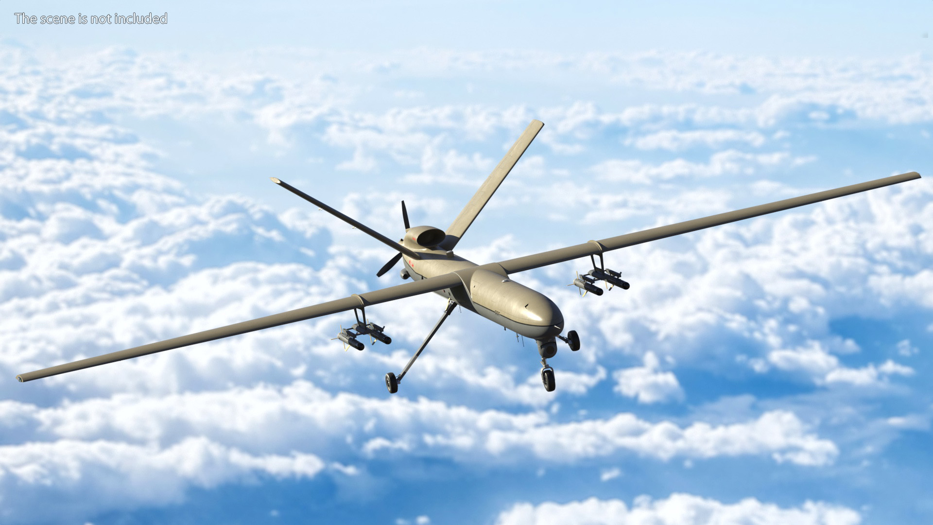 Unmanned Aerial Vehicle Shahed 129 Iran 3D model