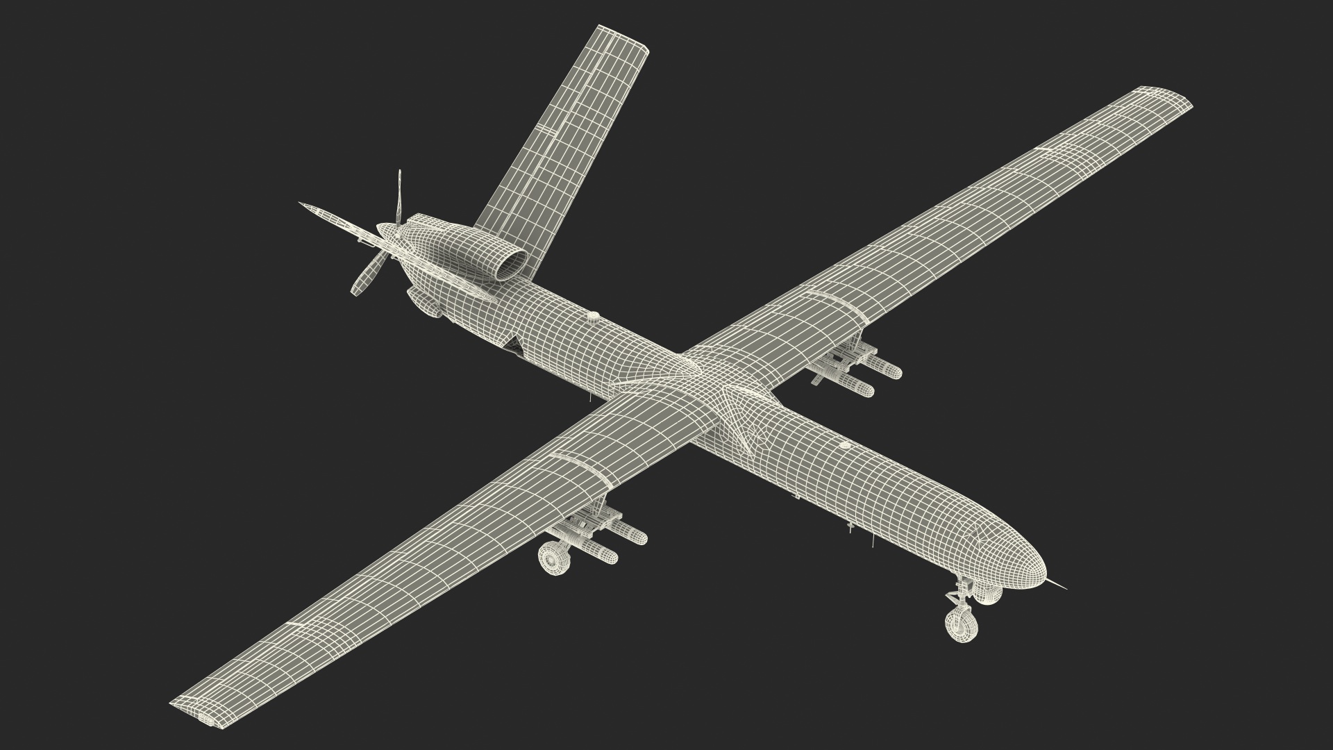 Unmanned Aerial Vehicle Shahed 129 Iran 3D model