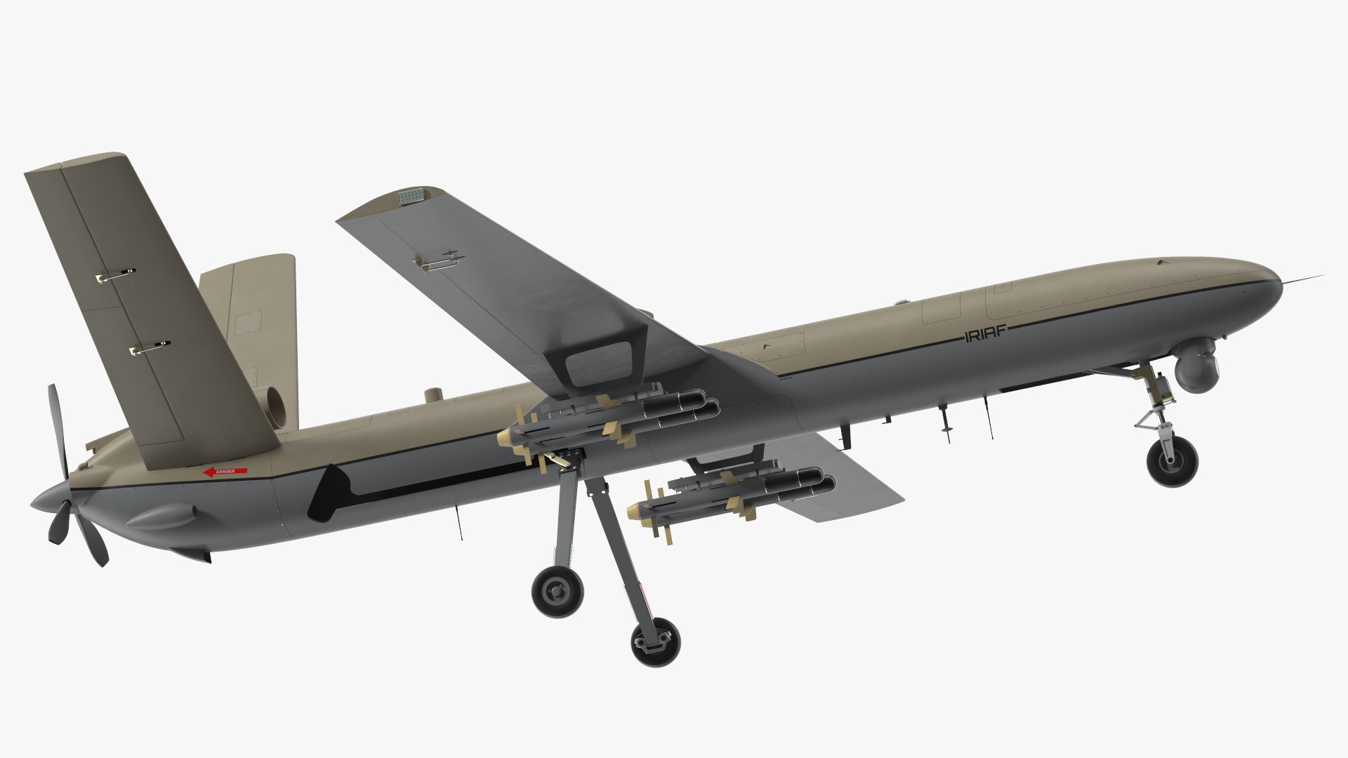 Unmanned Aerial Vehicle Shahed 129 Iran 3D model