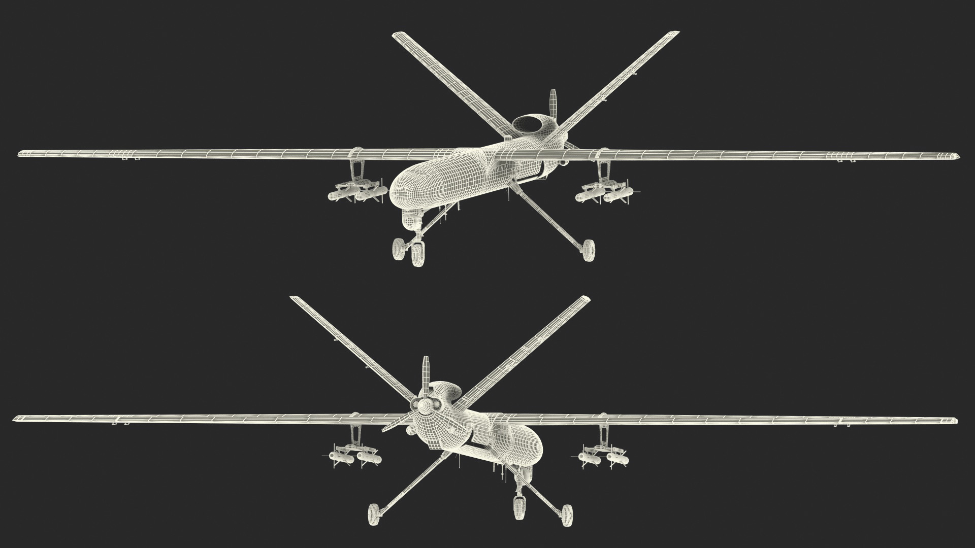 Unmanned Aerial Vehicle Shahed 129 Iran 3D model