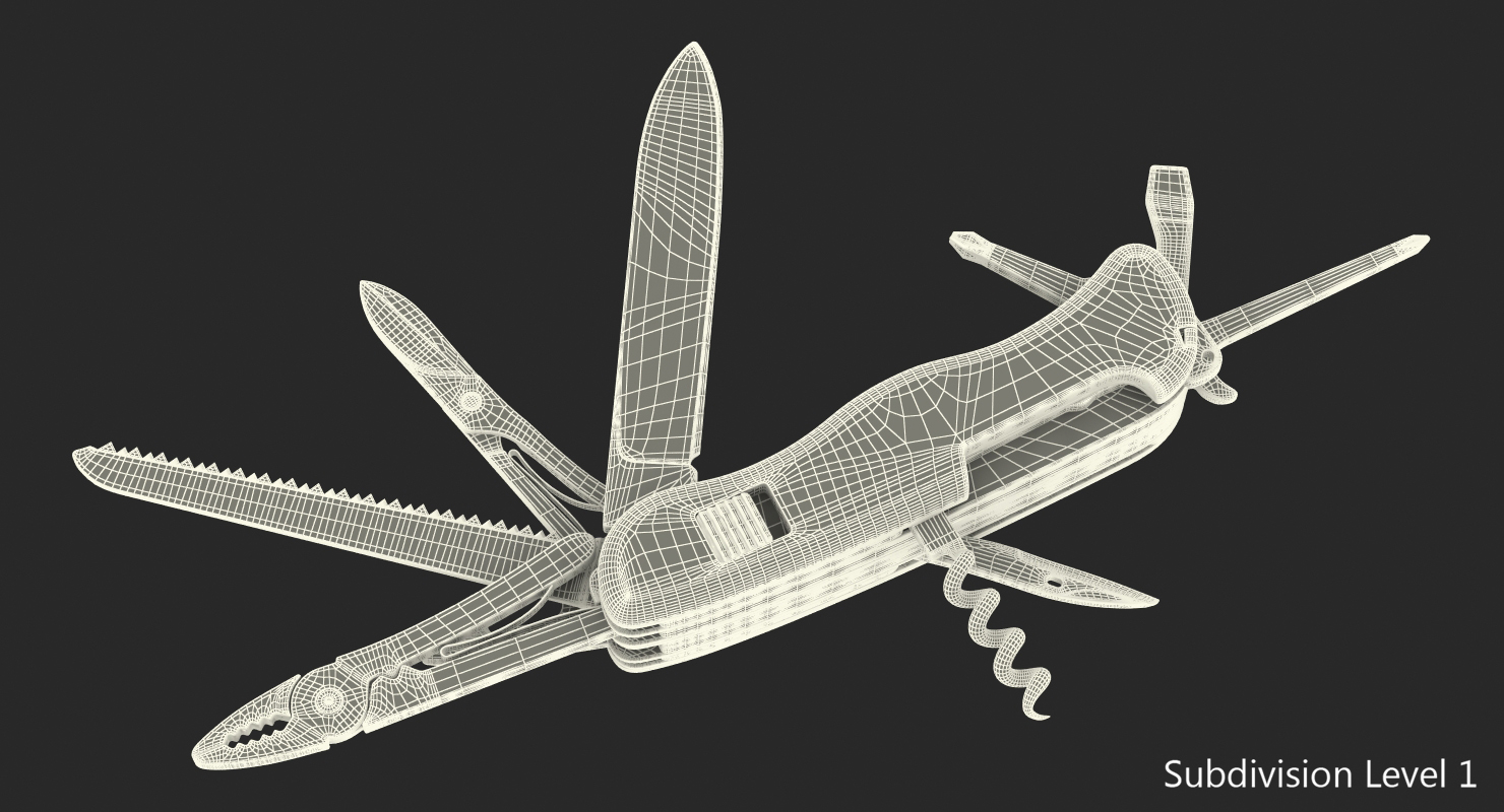 Multipurpose Swiss Knife 3D model