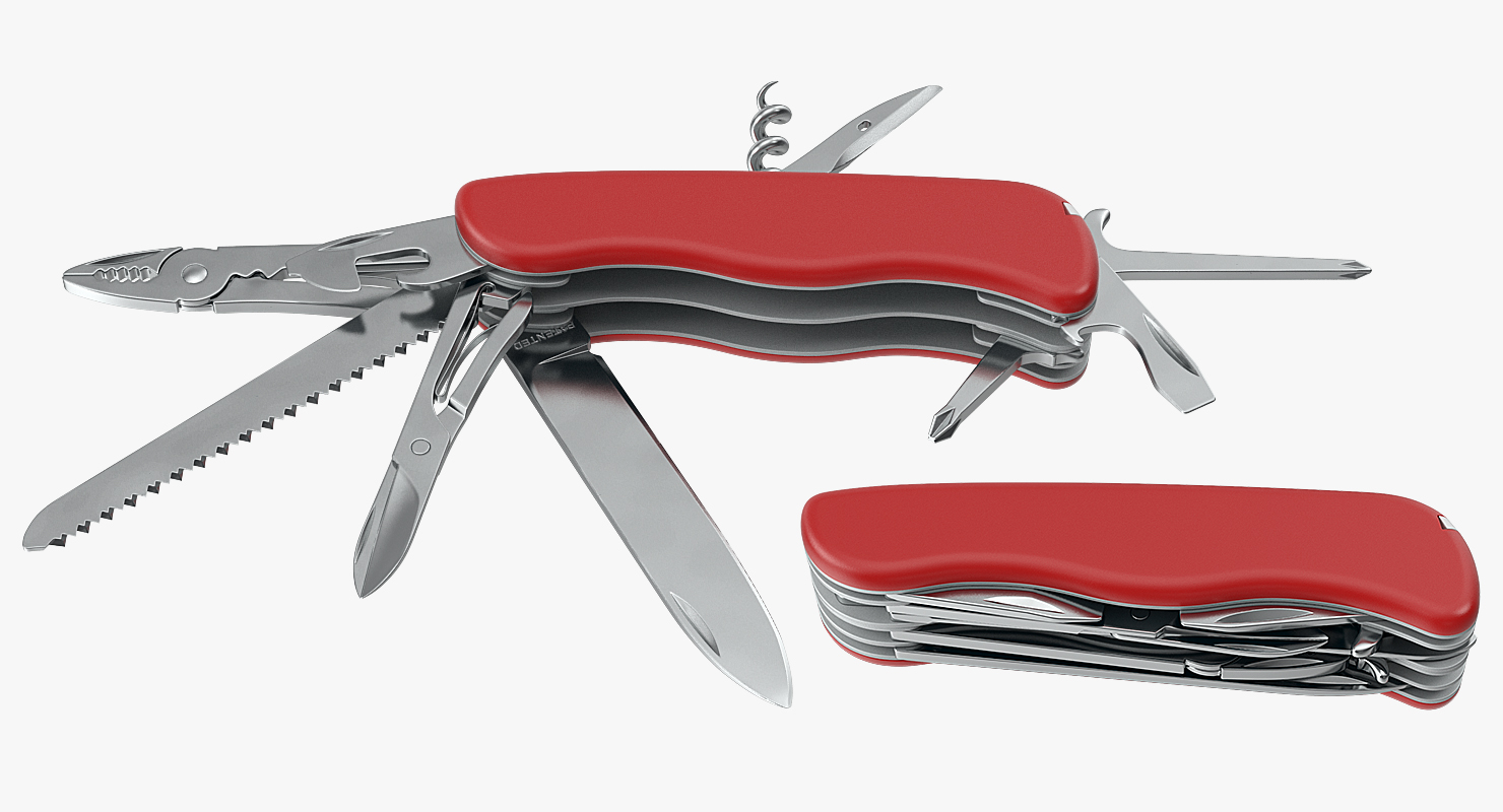 Multipurpose Swiss Knife 3D model