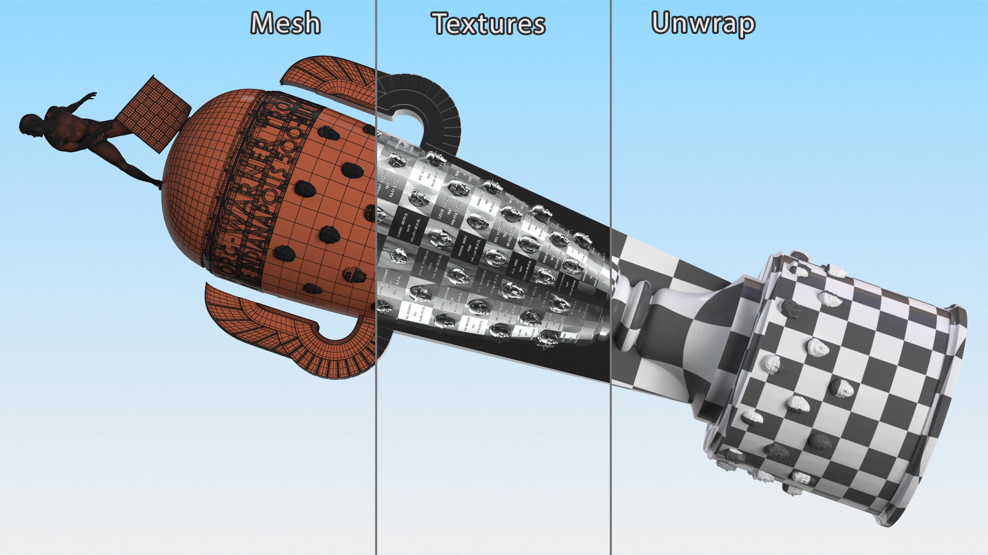 3D Borg-Warner Trophy model