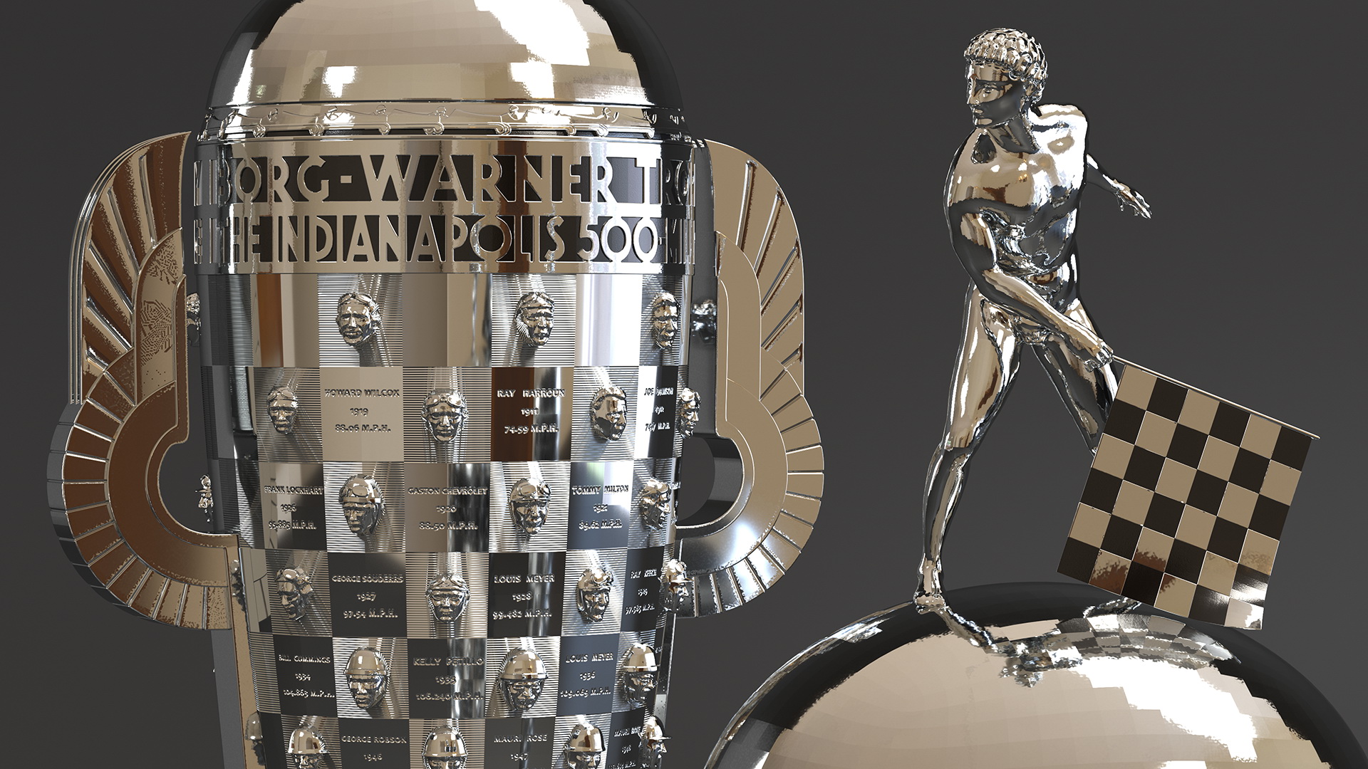 3D Borg-Warner Trophy model