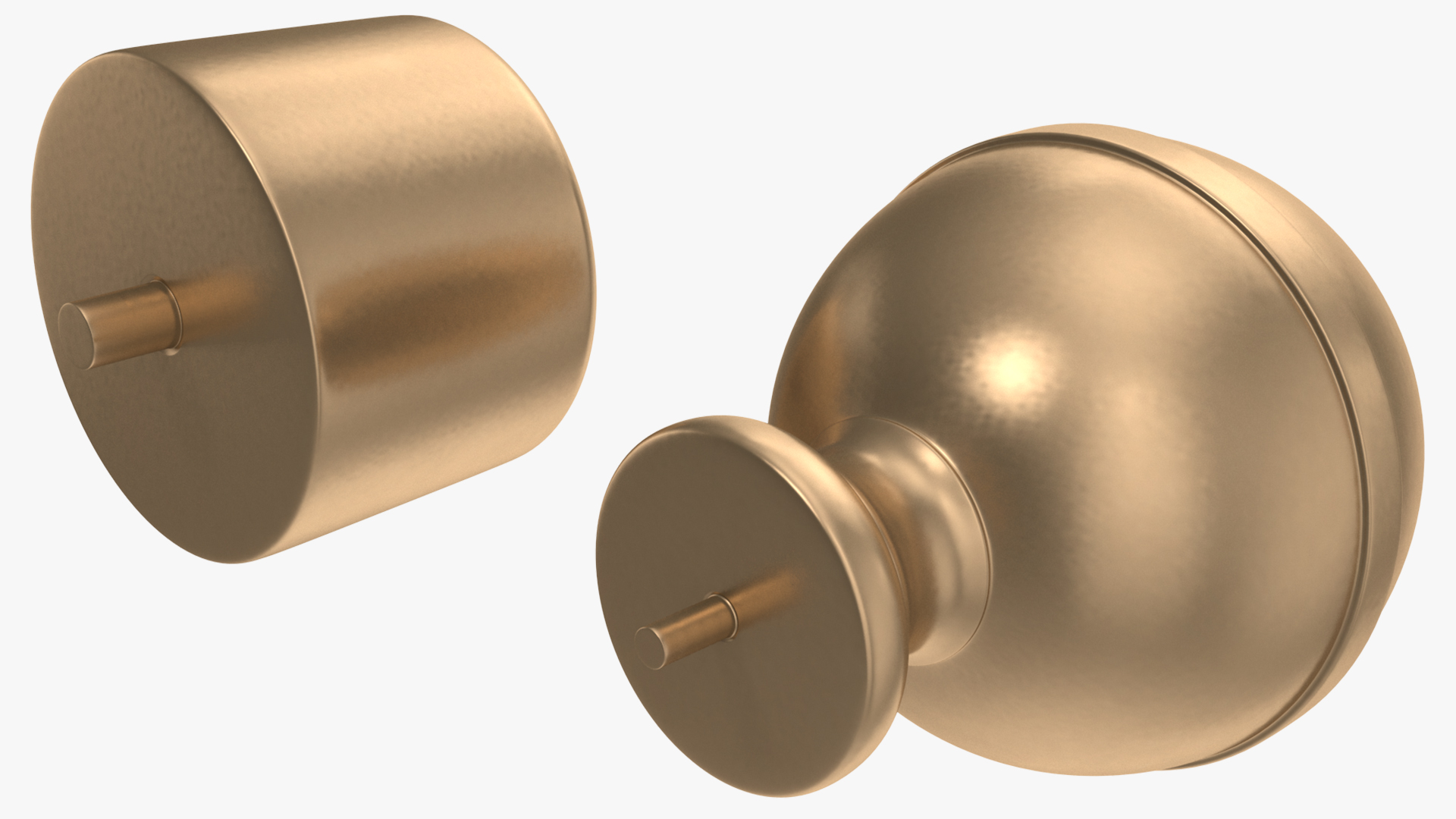 Gold Curtain Rods 3D