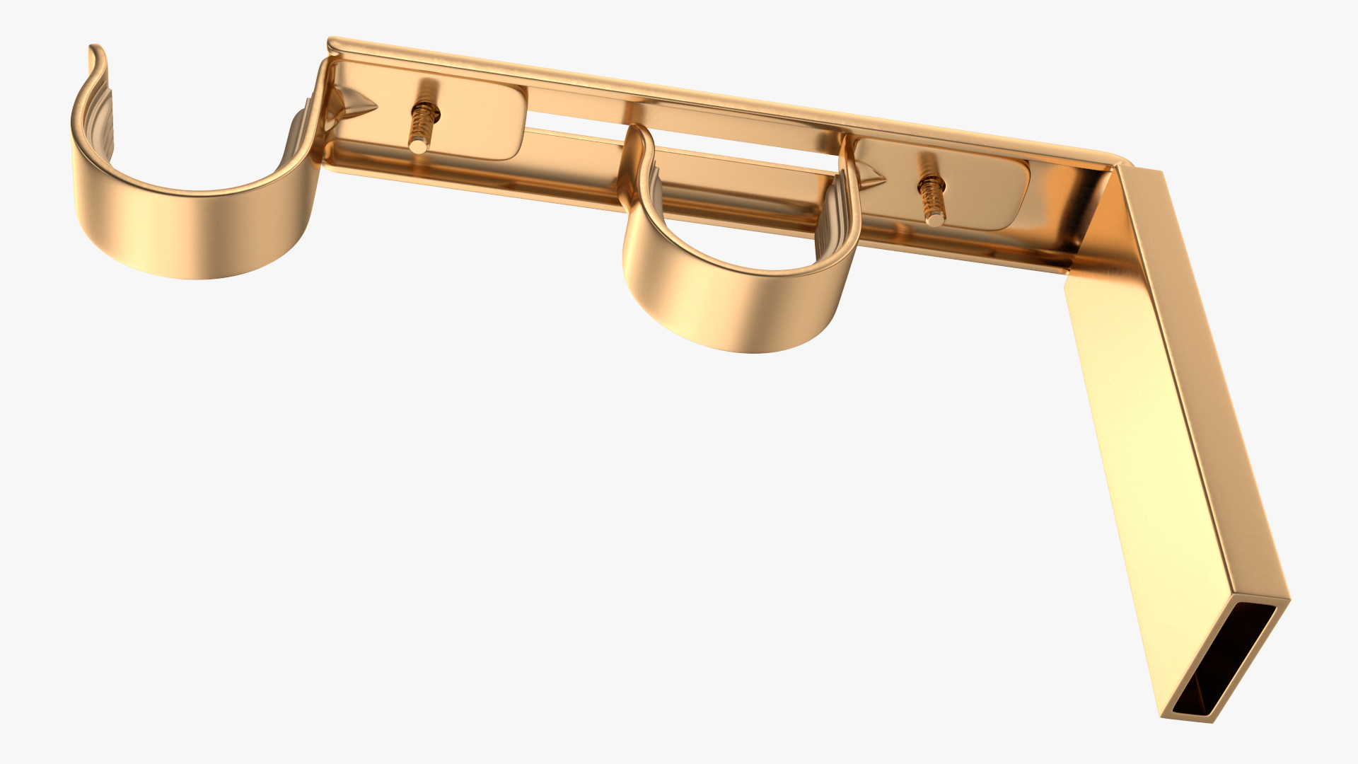 Gold Curtain Rods 3D