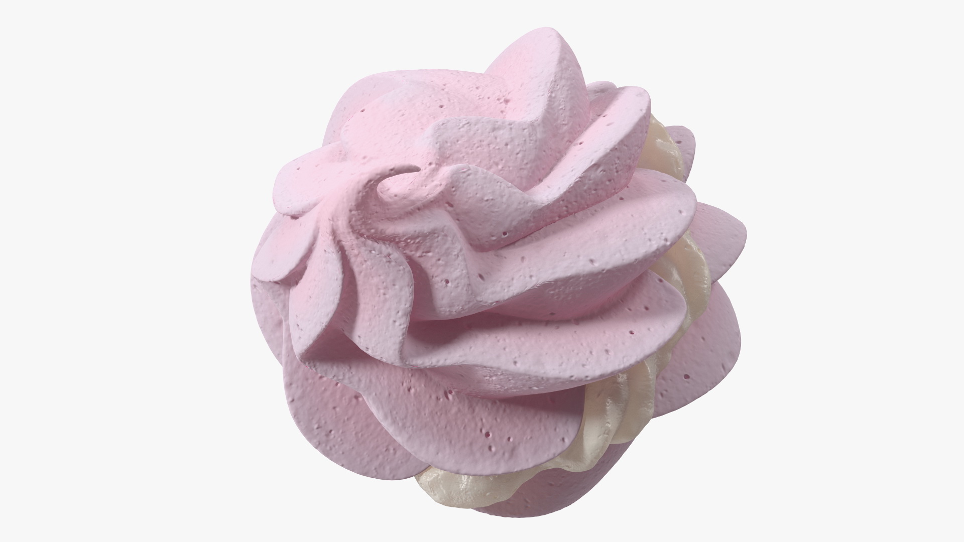 3D Pink Meringue Kisses with Vanilla Filling