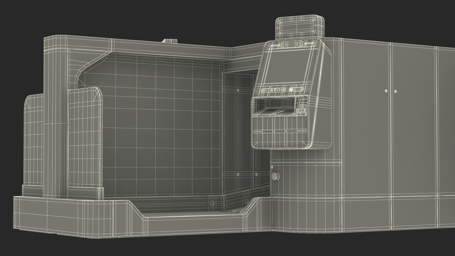 3D model Airport Smart Check In Service