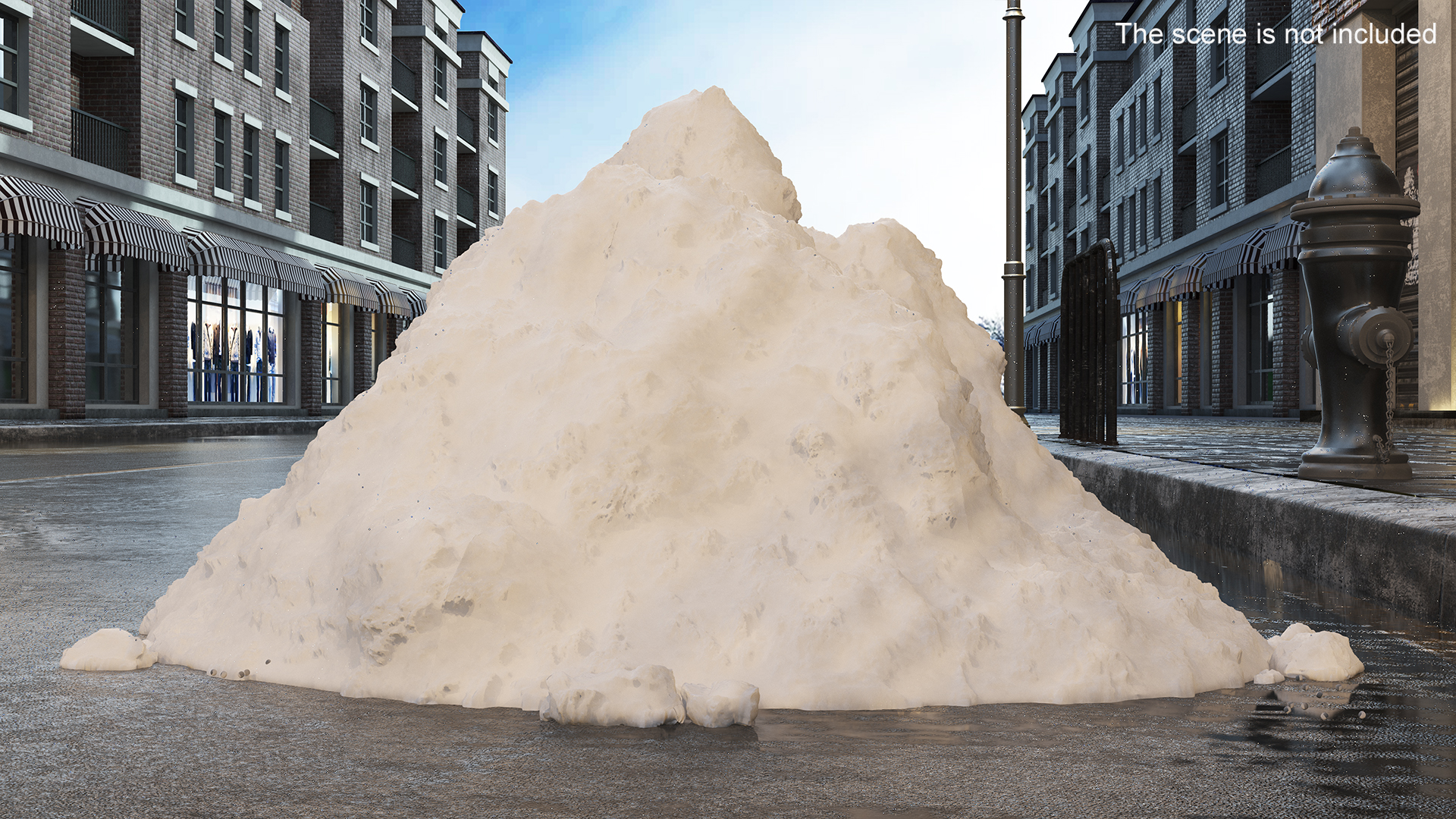 3D model White Snow Pile