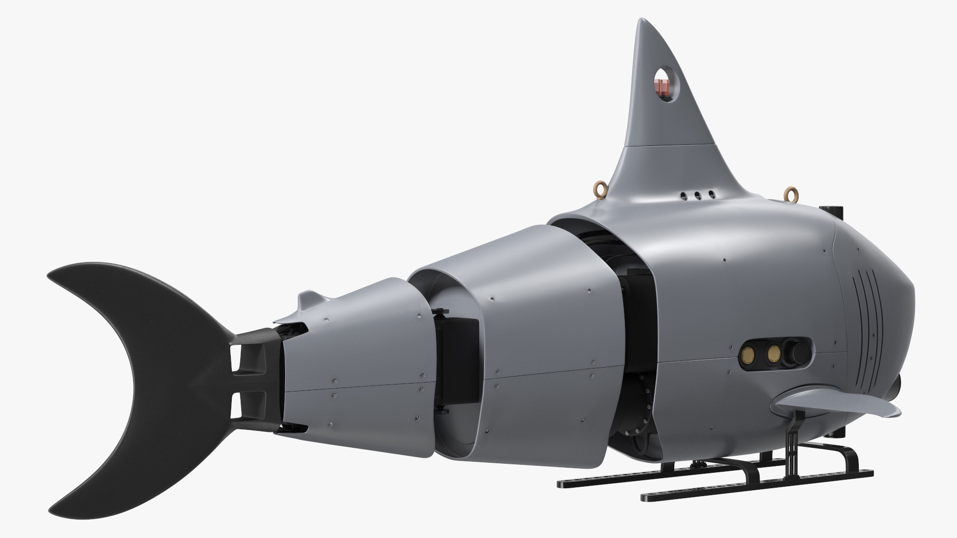 Shark Underwater Drone Rigged 3D model