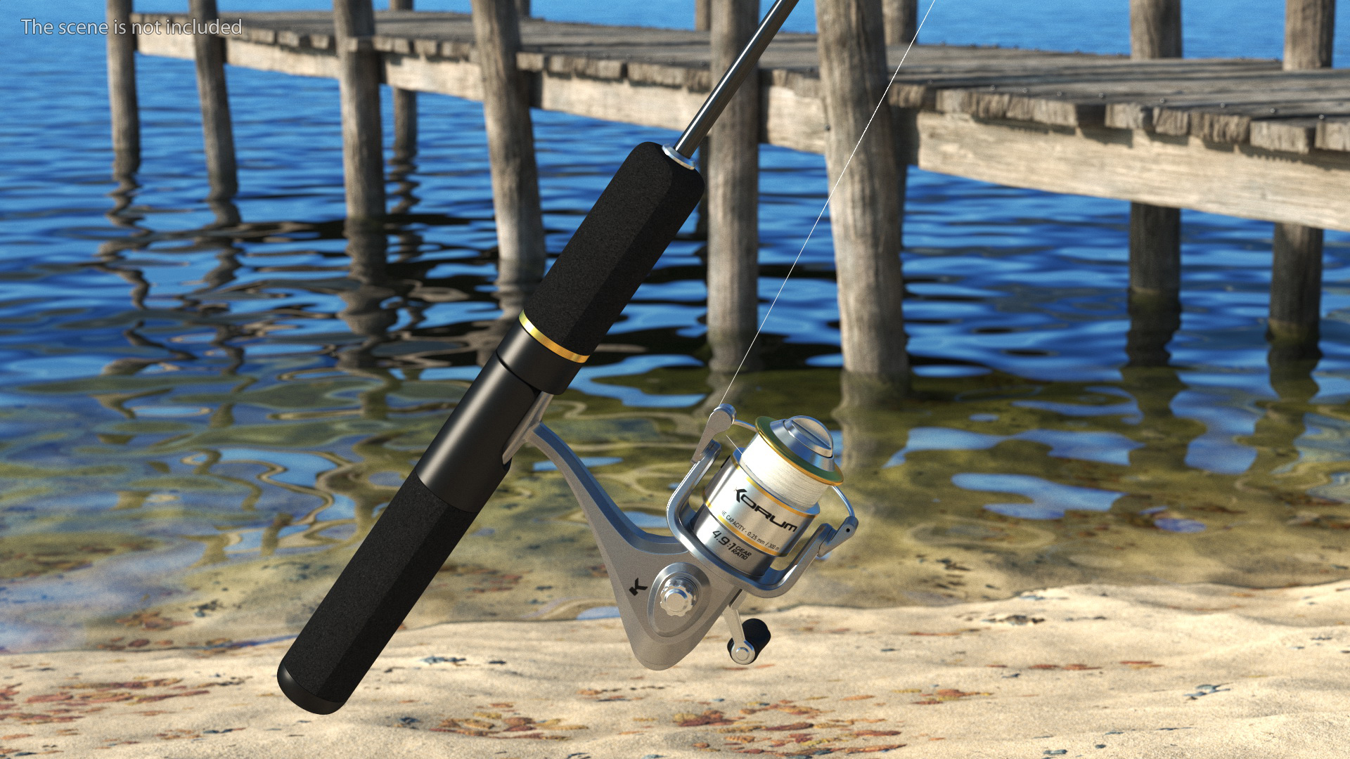 Spinning Rod and Reel Combo 3D