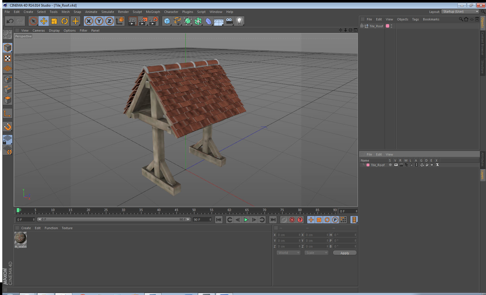 Tile Roof 3D model