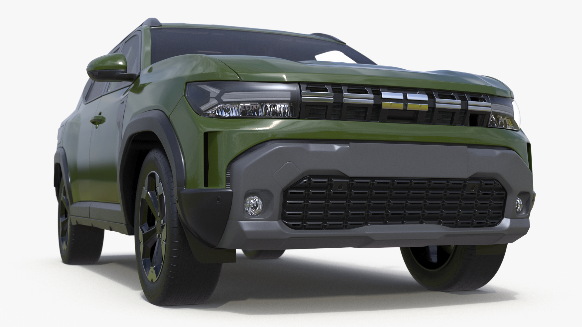 3D Modern Crossover SUV Green