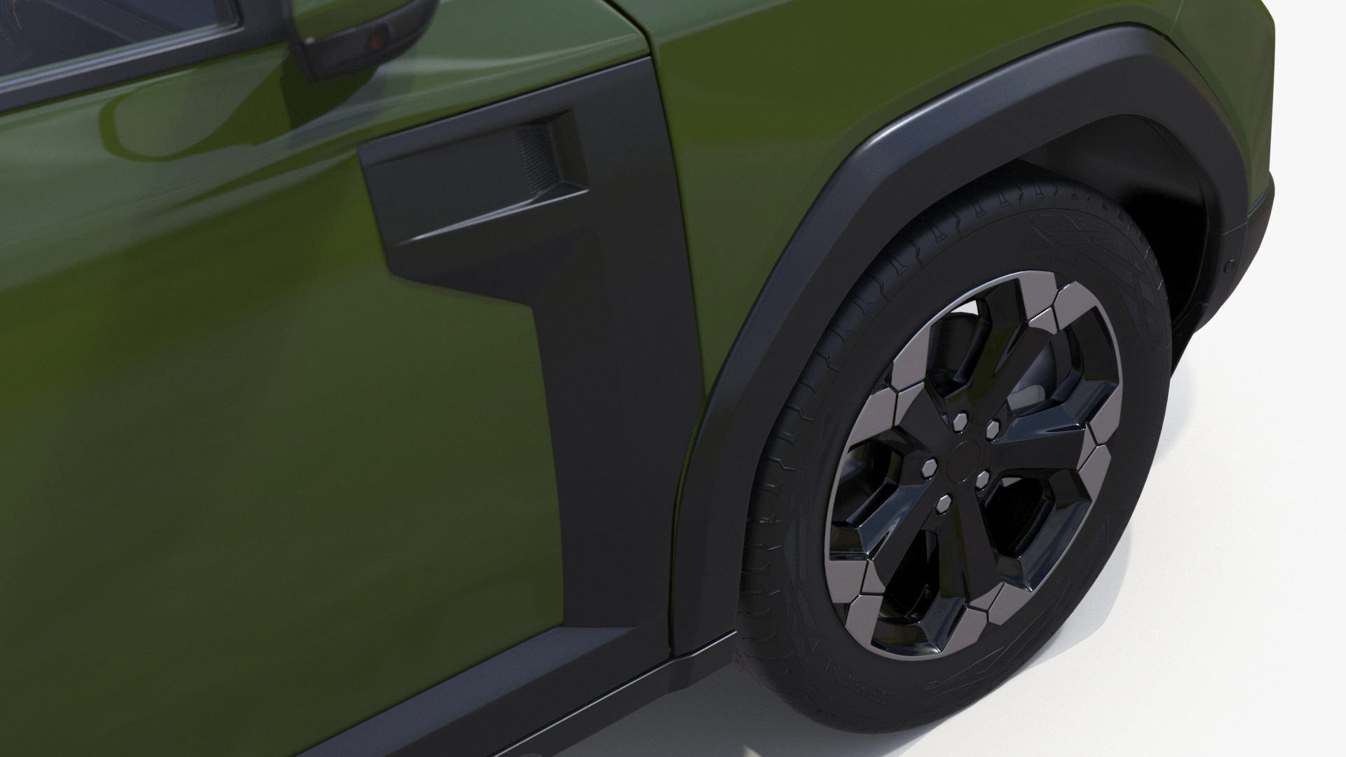 3D Modern Crossover SUV Green