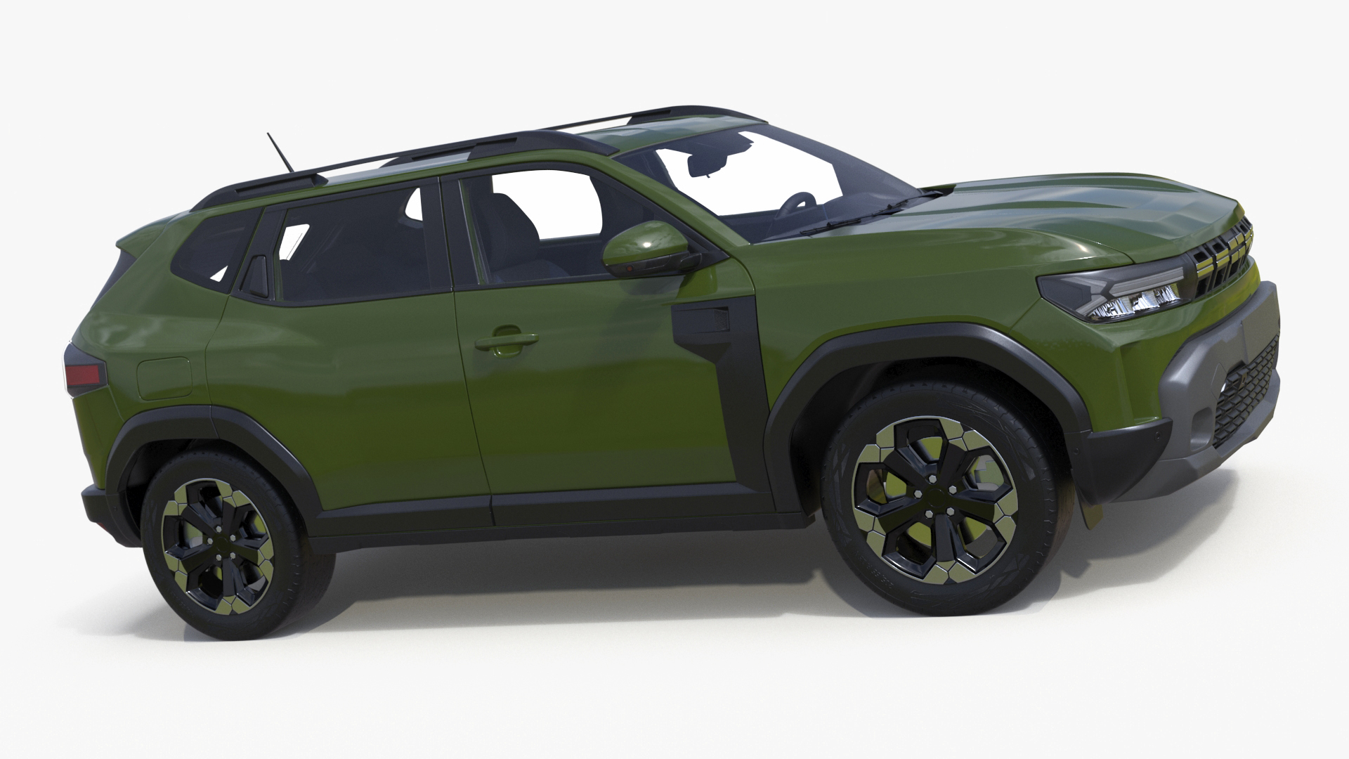 3D Modern Crossover SUV Green