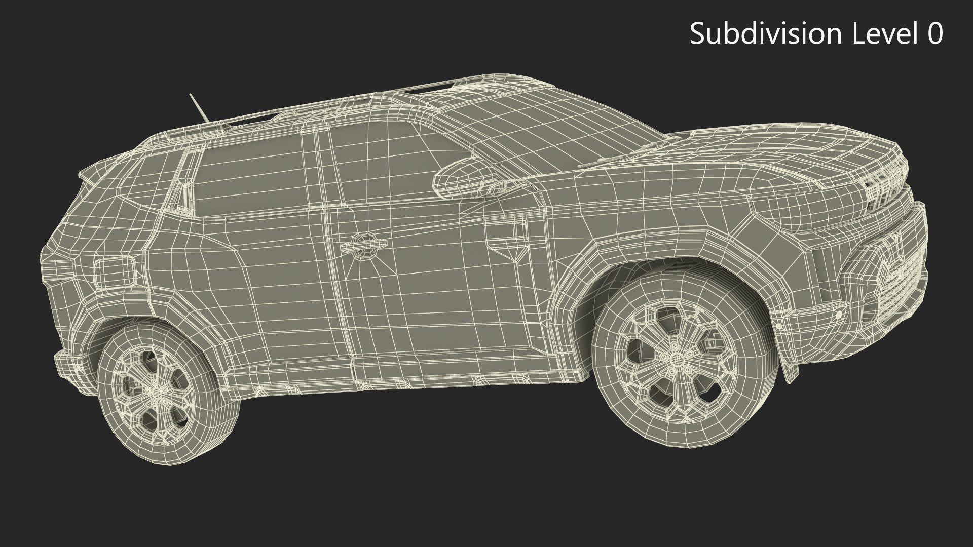 3D Modern Crossover SUV Green