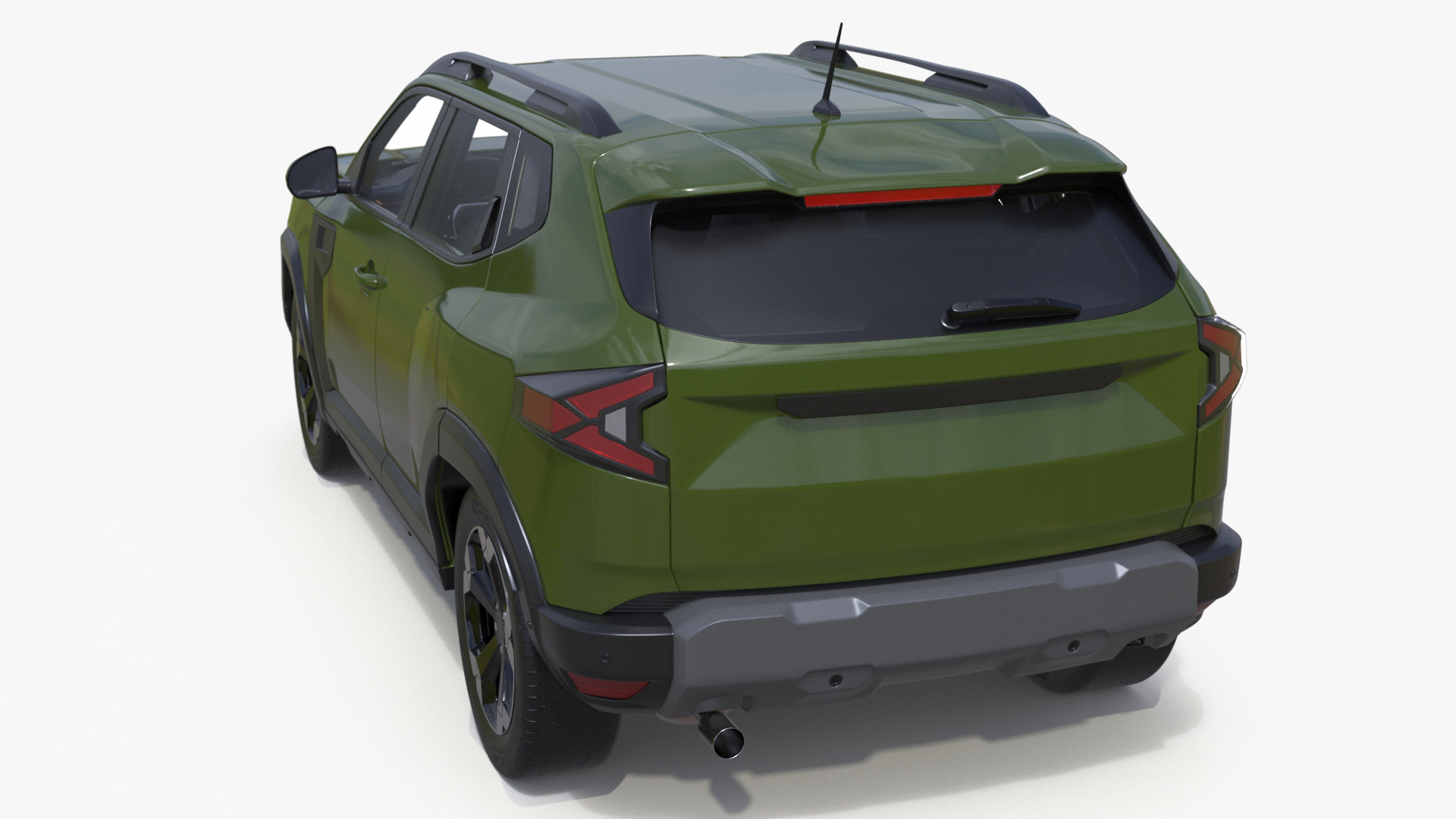 3D Modern Crossover SUV Green