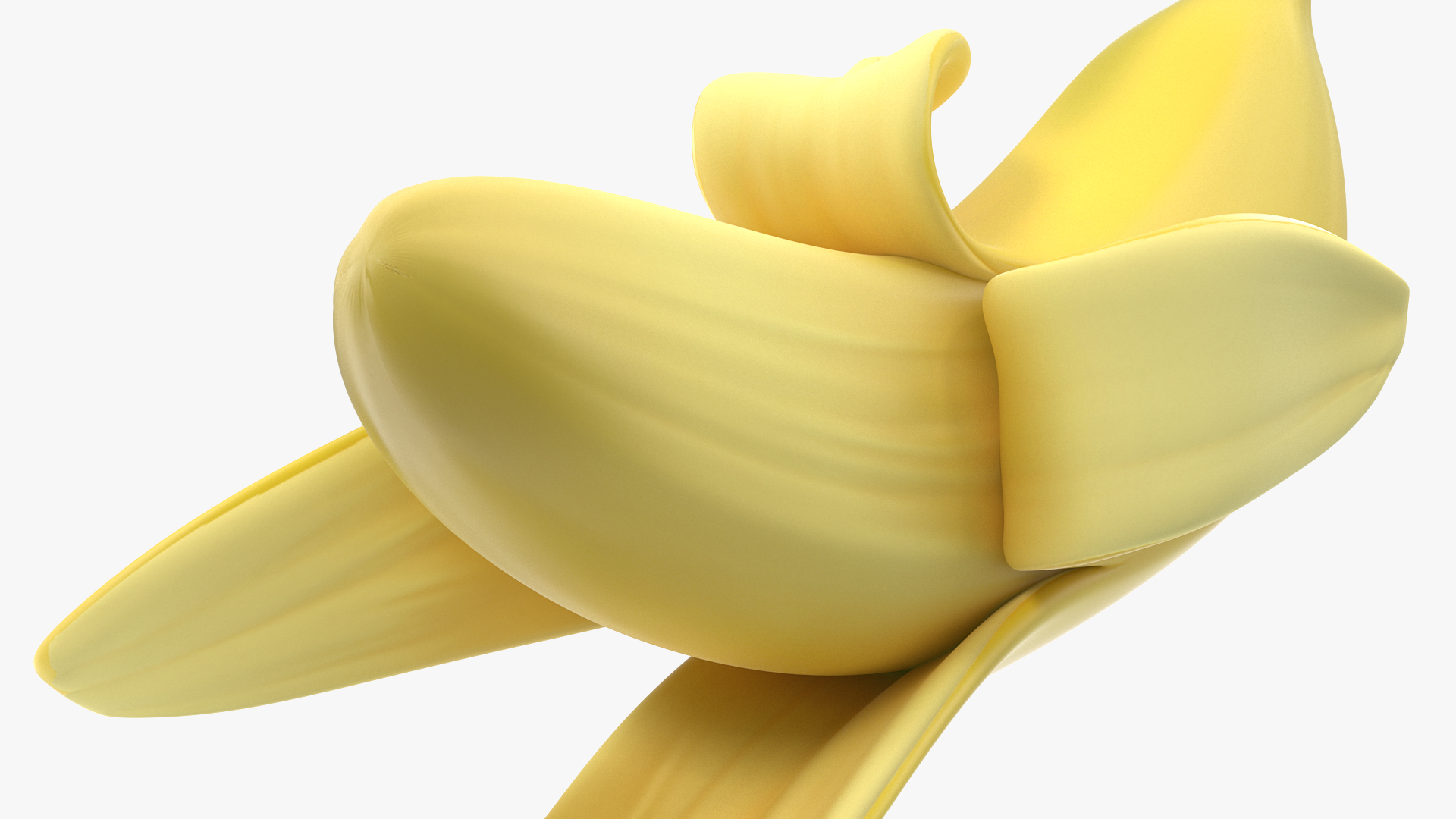 Fresh Peeled Banana 3D model