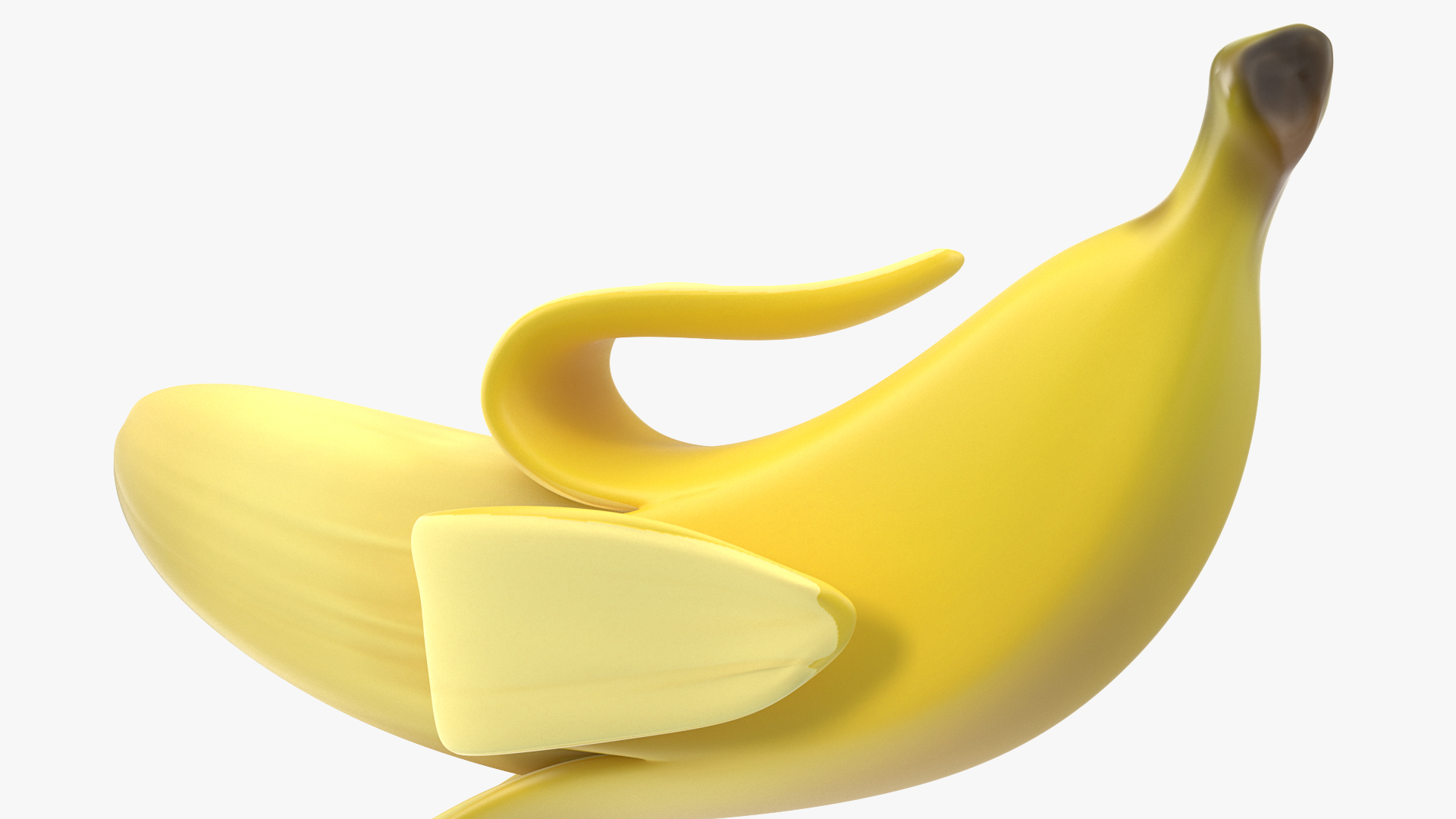 Fresh Peeled Banana 3D model