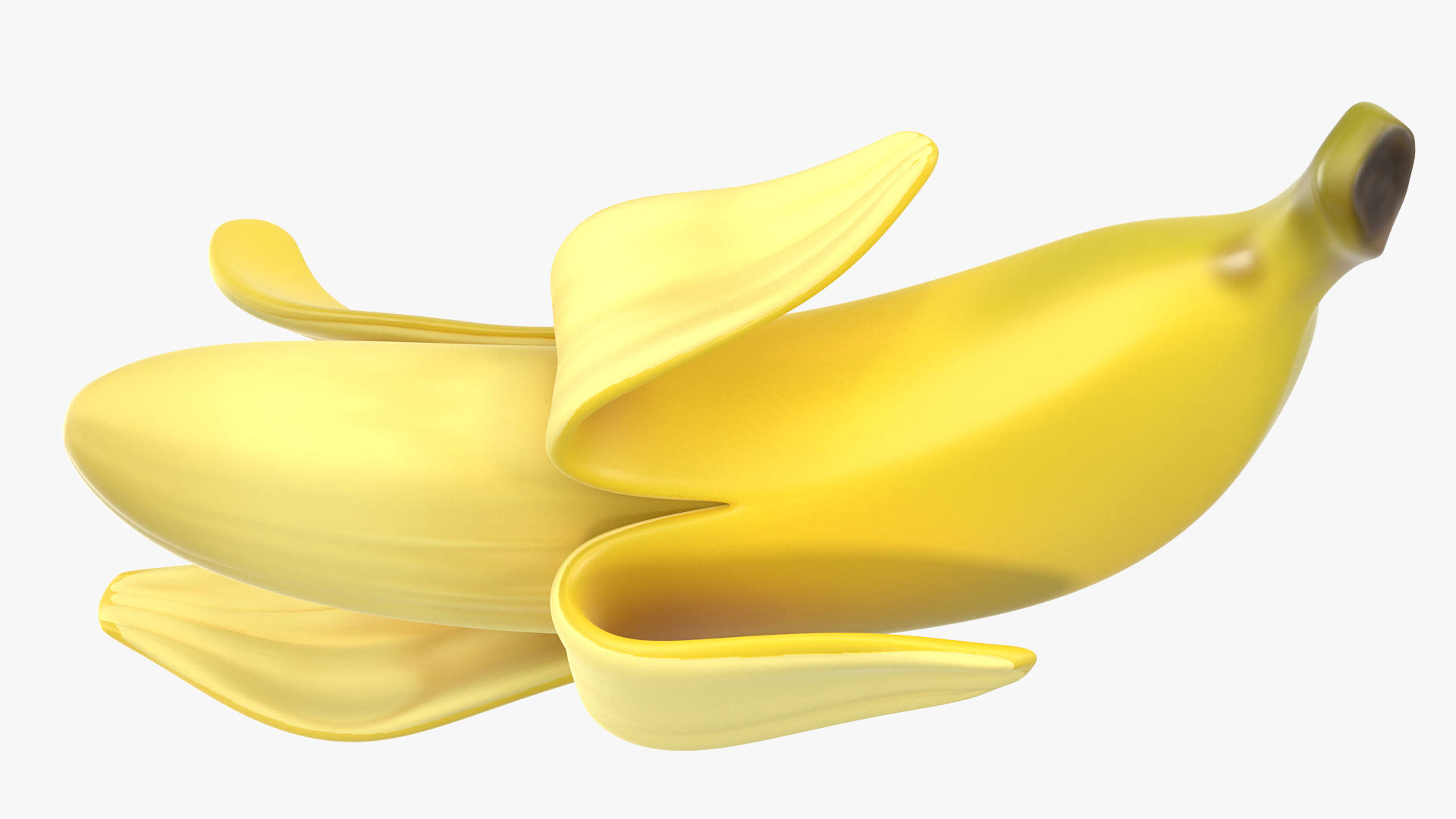 Fresh Peeled Banana 3D model