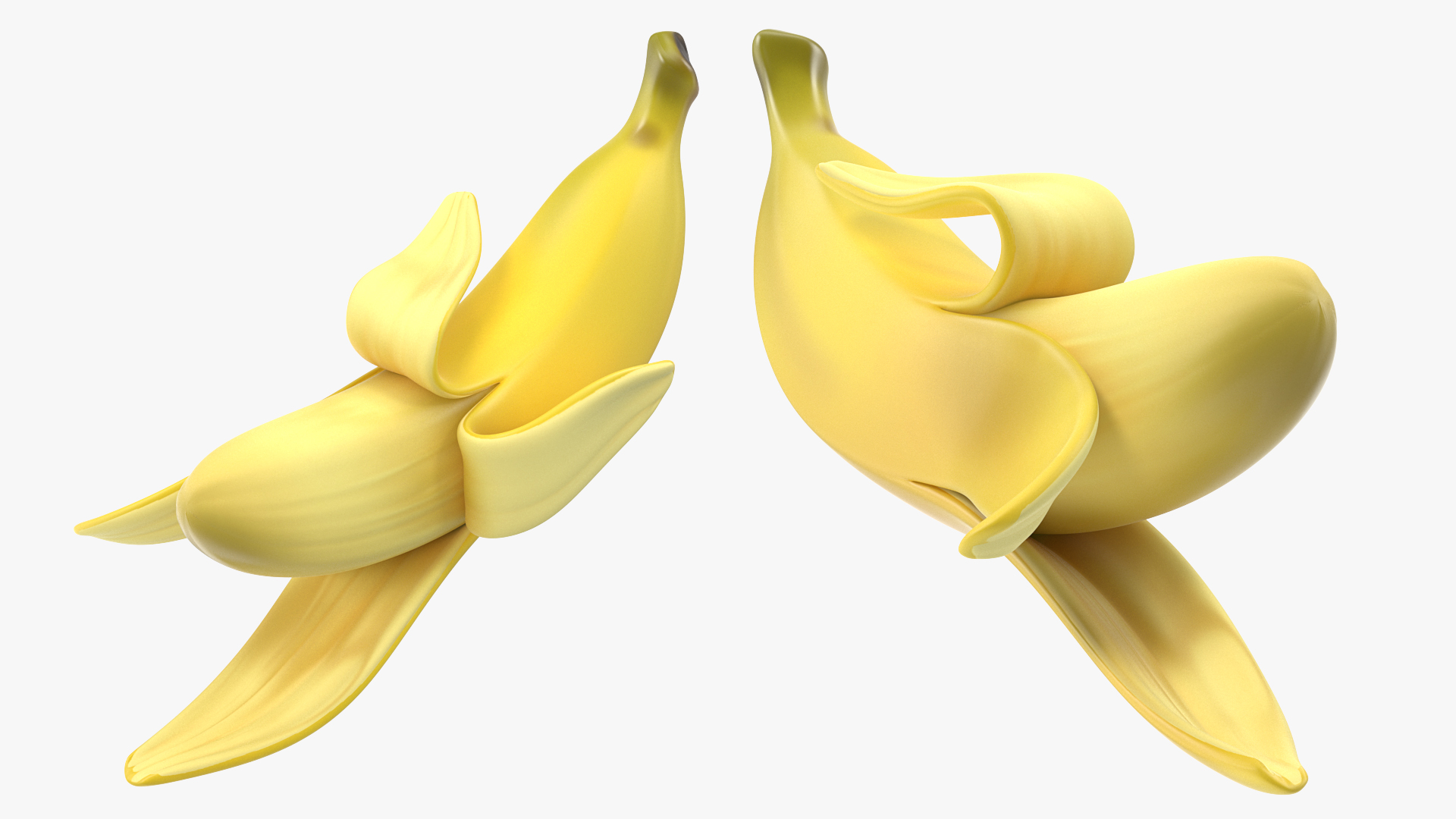 Fresh Peeled Banana 3D model