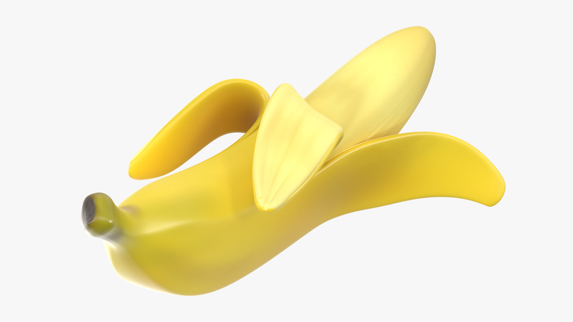 Fresh Peeled Banana 3D model