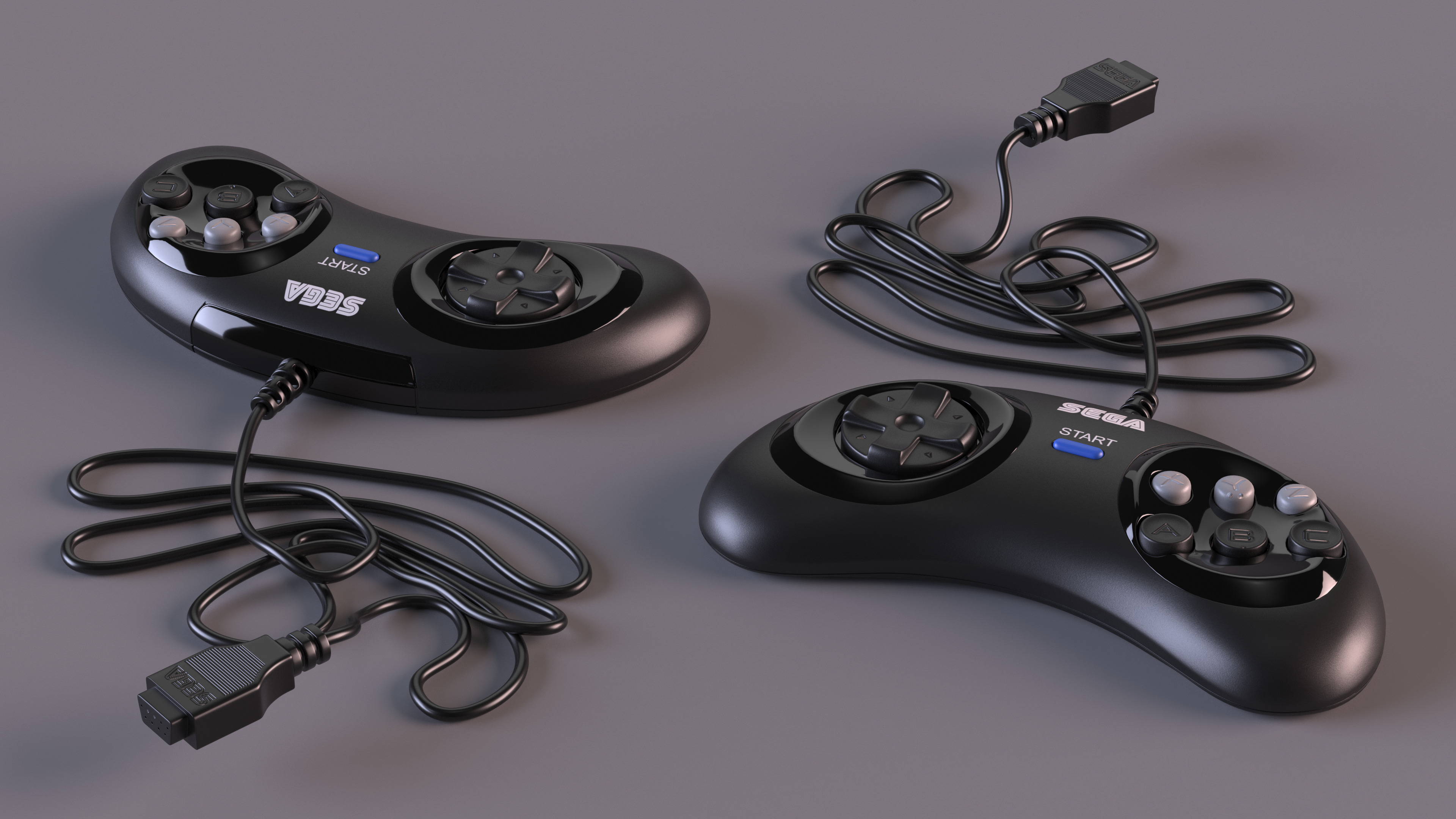 3D Joystick Sega Mega Drive Two model